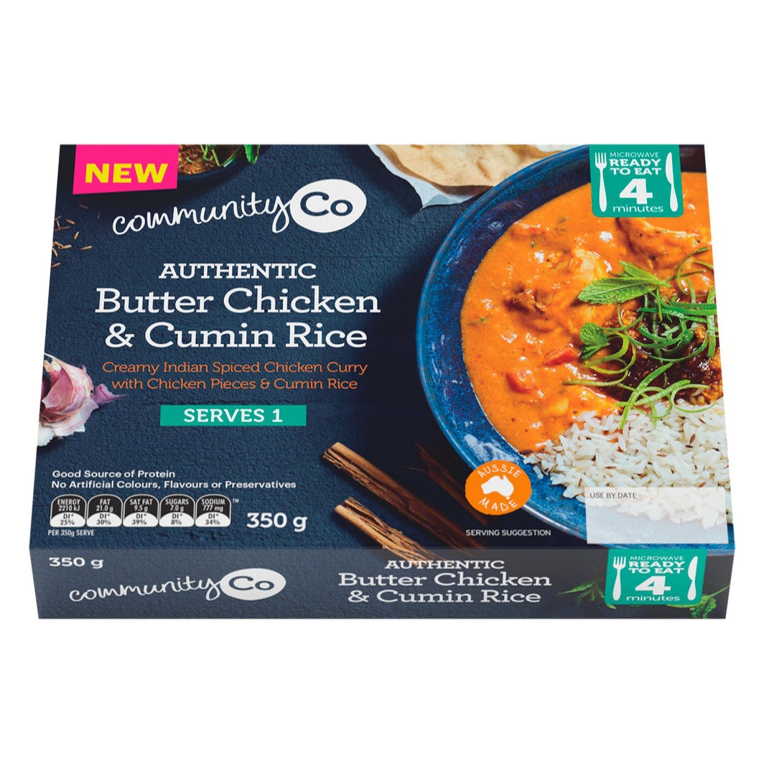 Community Co Butter Chicken and Rice, 350 Gram