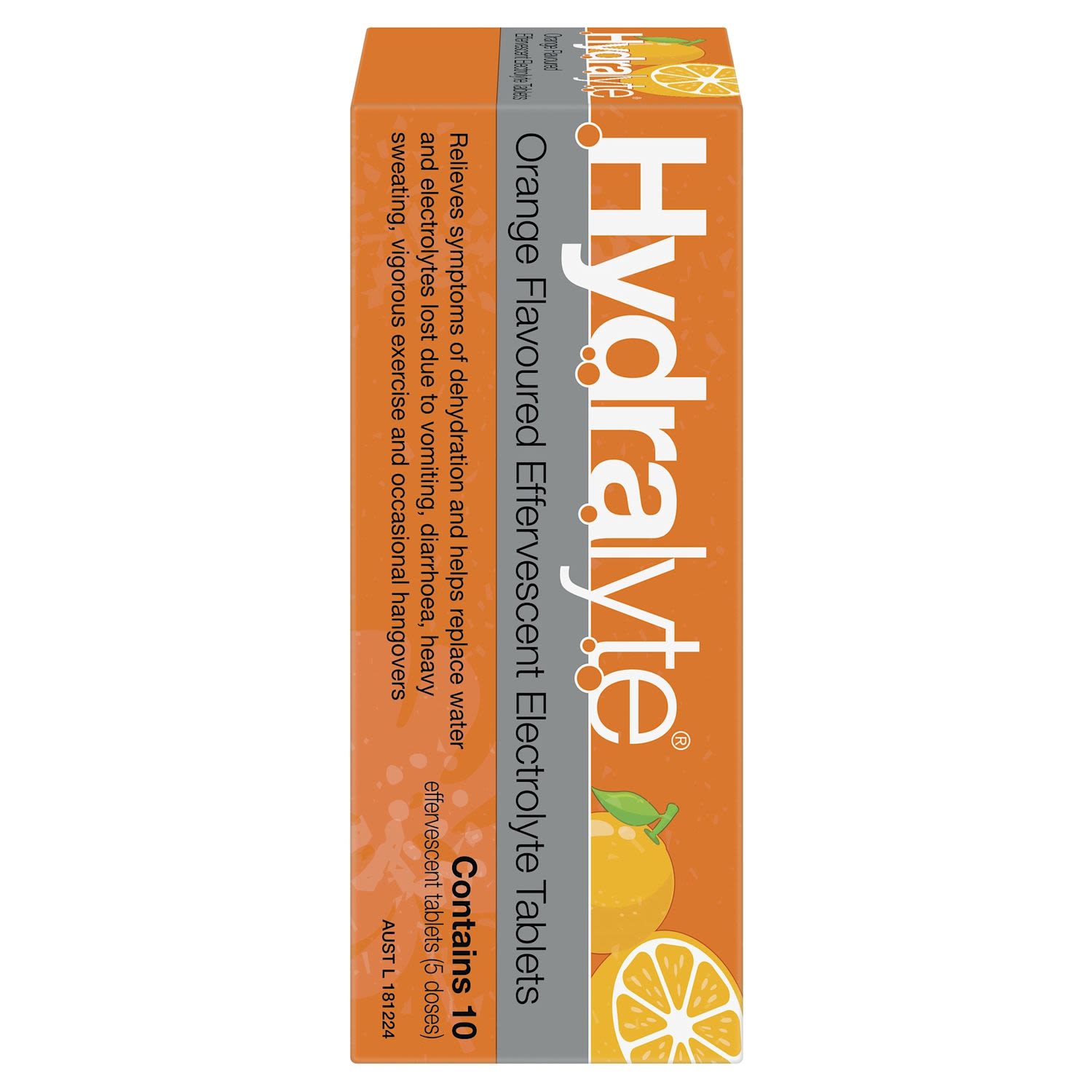 Hydralyte Effervescent Electrolyte Tablets Orange