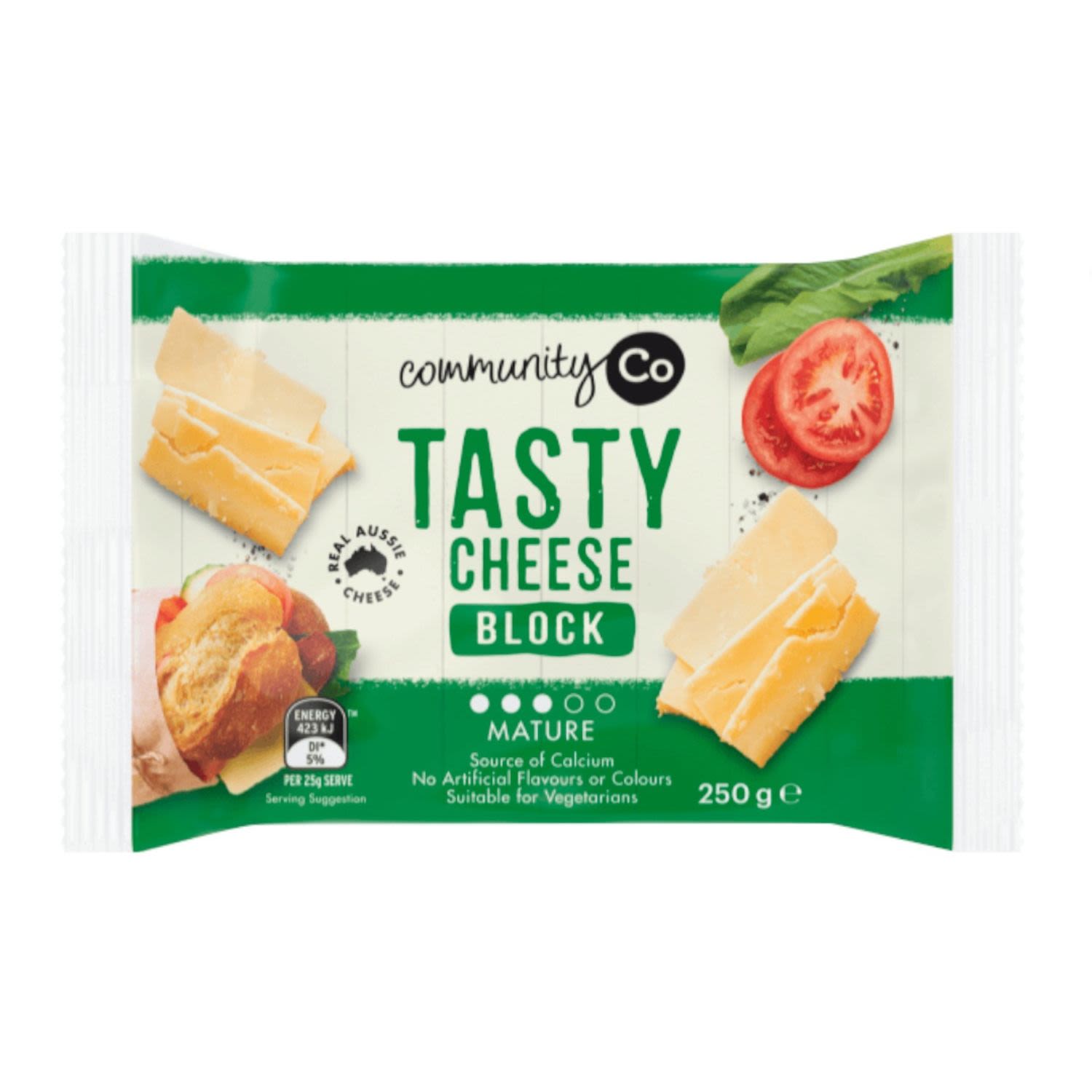 Community Co Tasty Cheese Block, 250 Gram