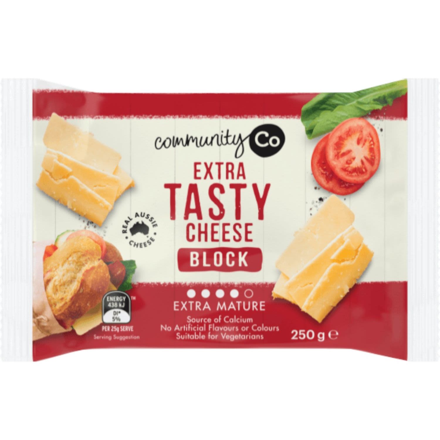 Community Co Extra Tasty Cheese Block, 250 Gram