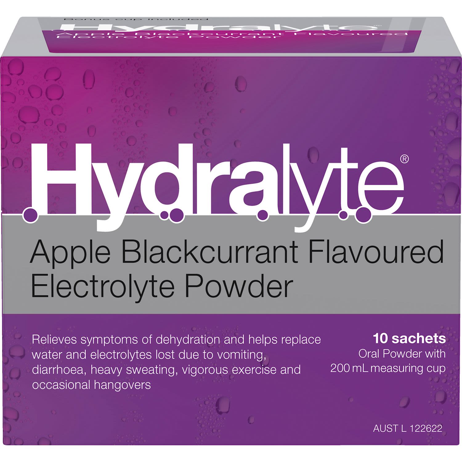 Hydralyte Electrolyte Powder Apple Blackcurrant Flavoured