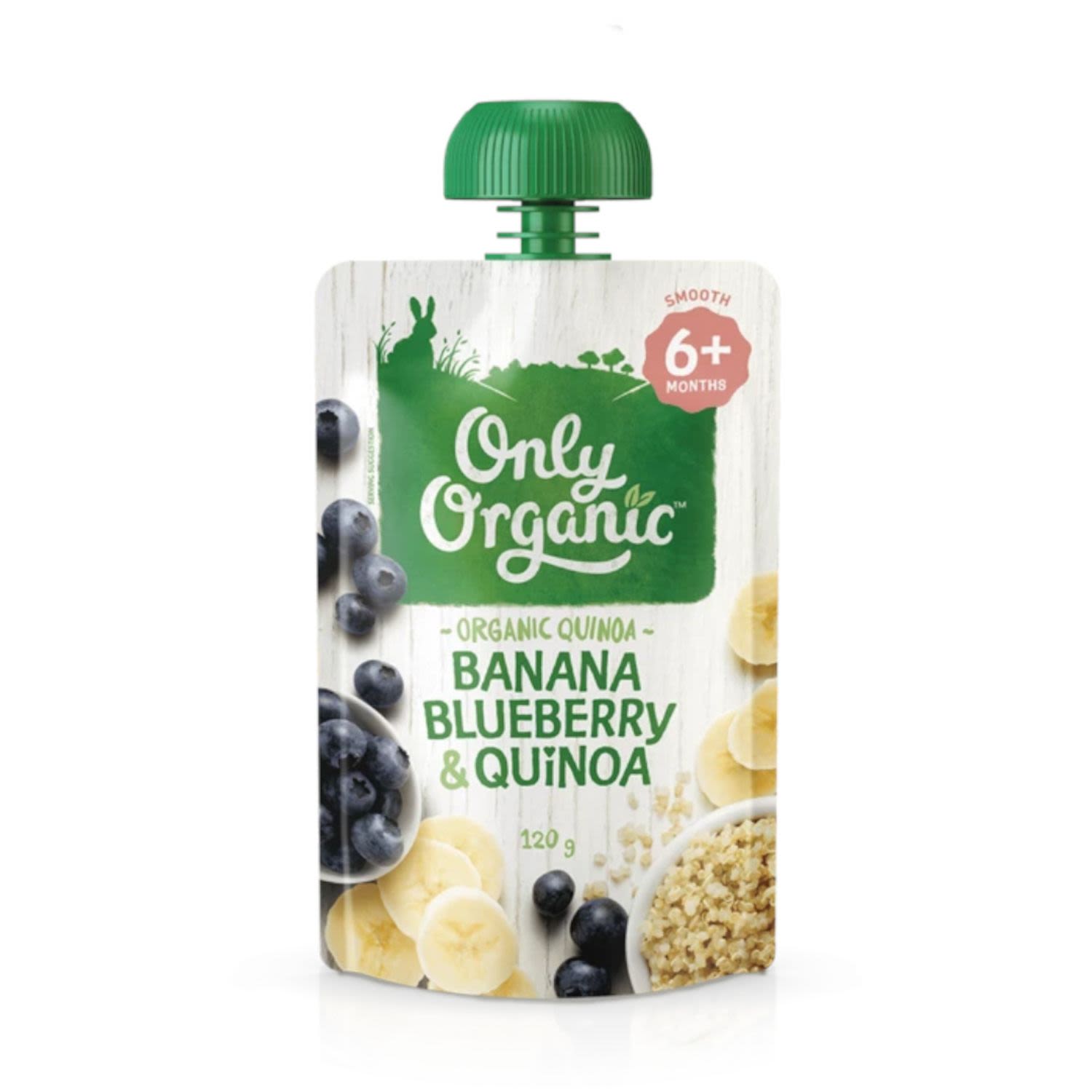Only Organic Banana Berry & Quinoa, 120 Gram
