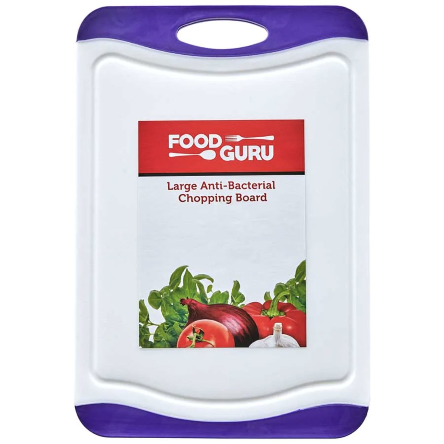Food Guru Anti-Bacterial Chopping Board Large, 1 Each
