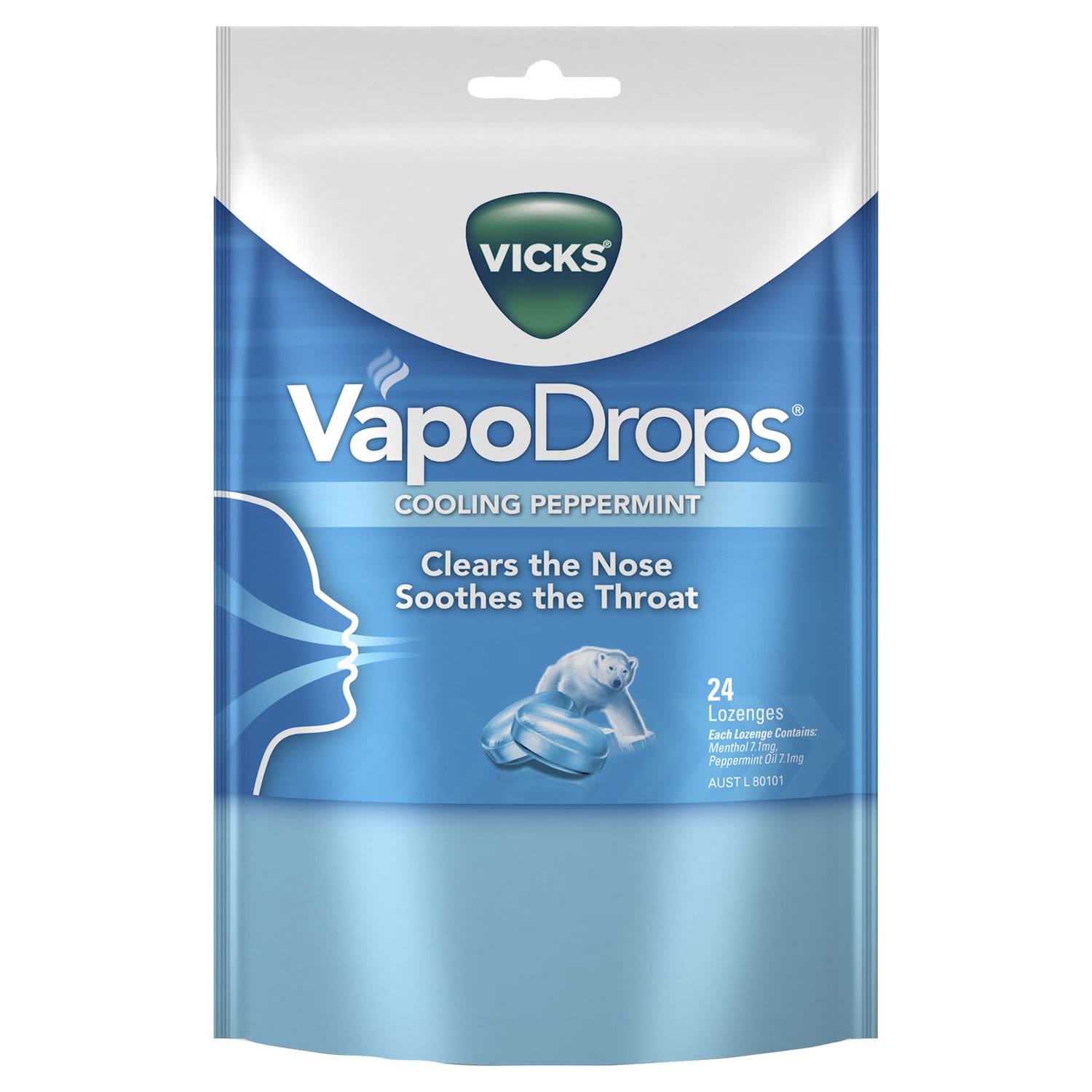 Vicks Vapodrops Lozenges Peppermint