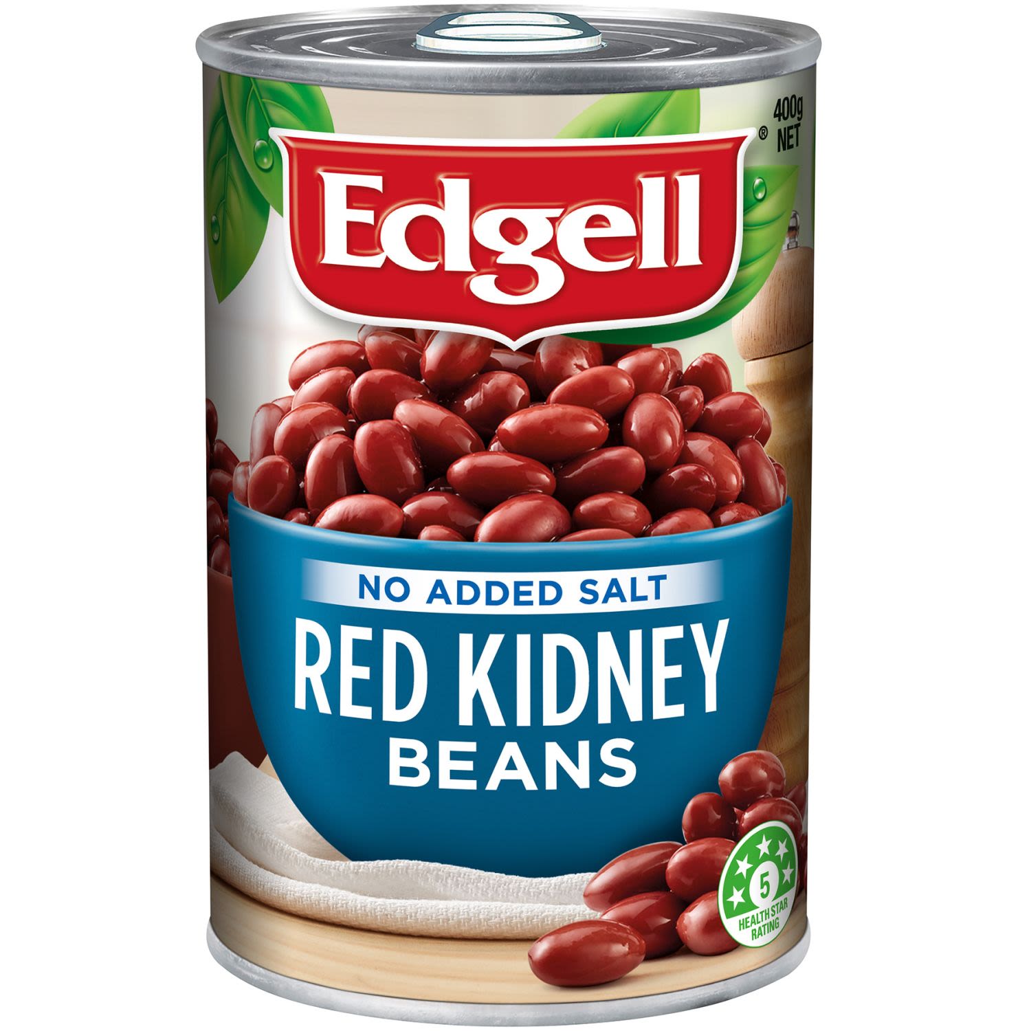 Edgell Kidney Beans Red No Added Salt, 400 Gram