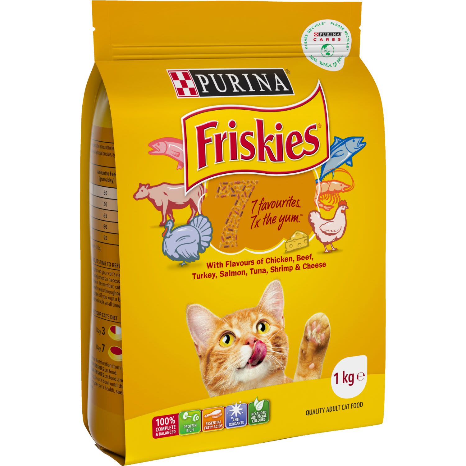 Friskies Seven Dry Cat Food Adult, 1 Kilogram