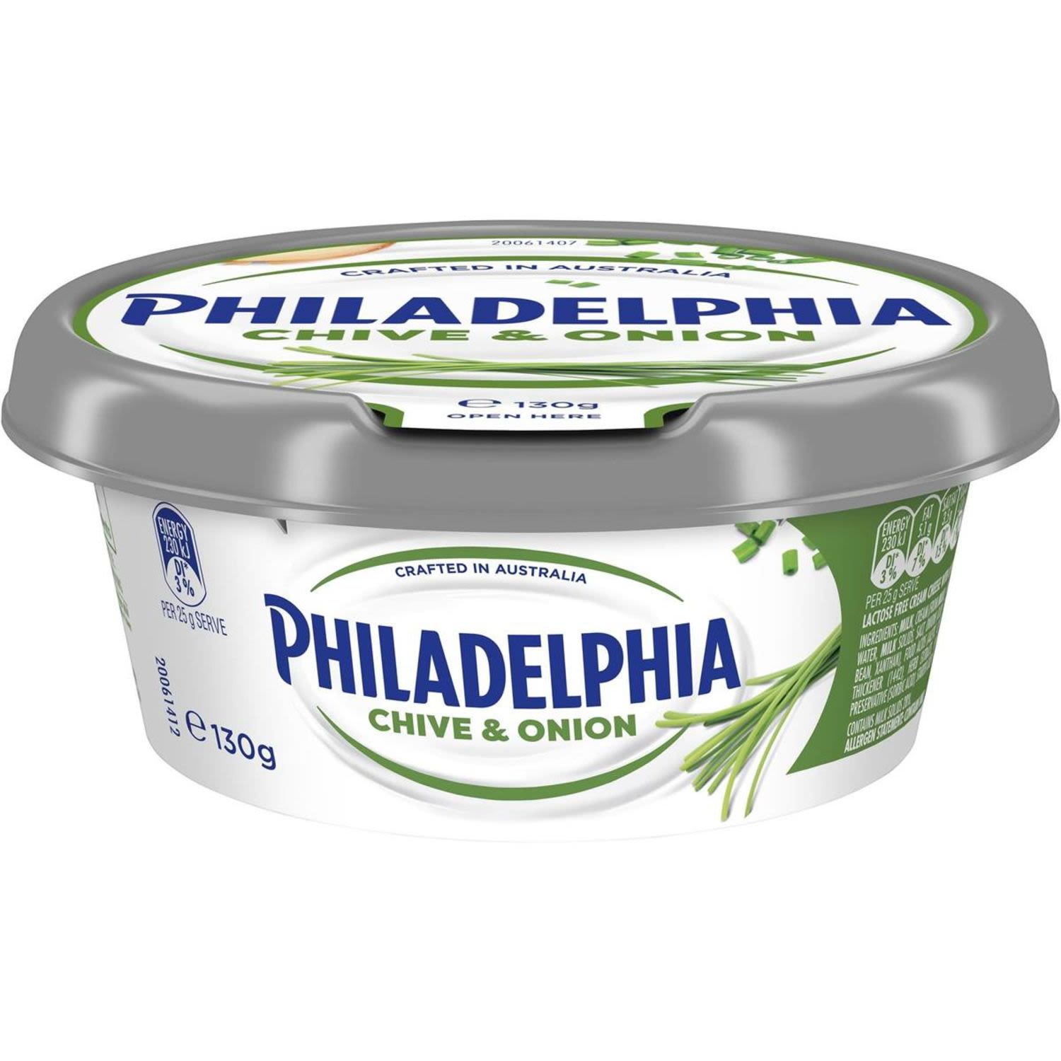 Philadelphia Garden Herb & Onion Twist Spreadable, 130 Gram
