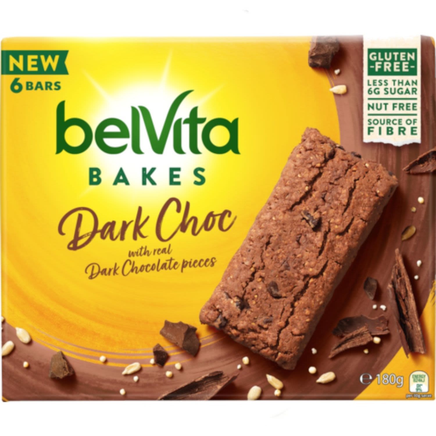 BelVita Bakes Dark Choc with Real Dark Chocolate Pieces , 6 Each