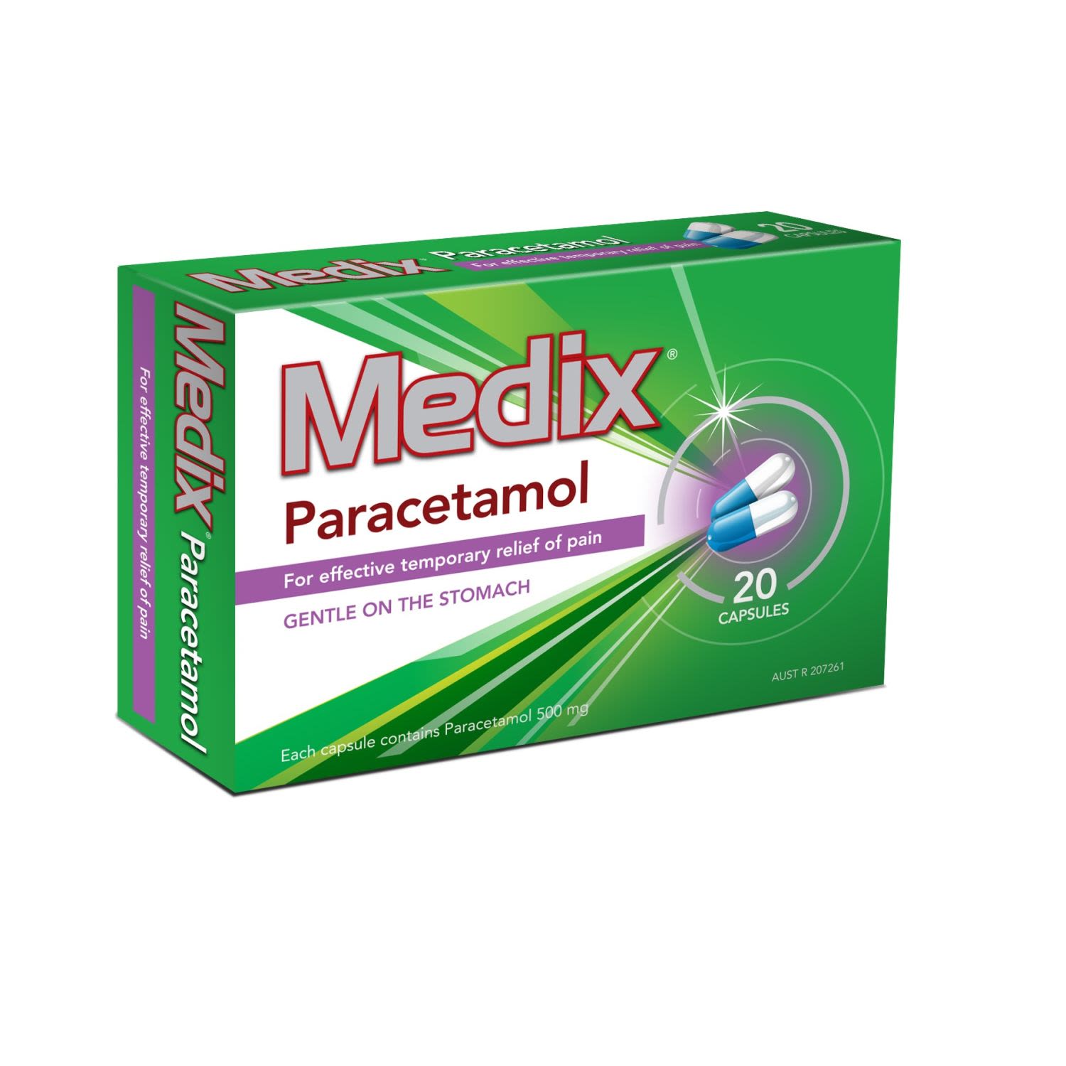 Medix Paracetamol Capsules, 20 Each