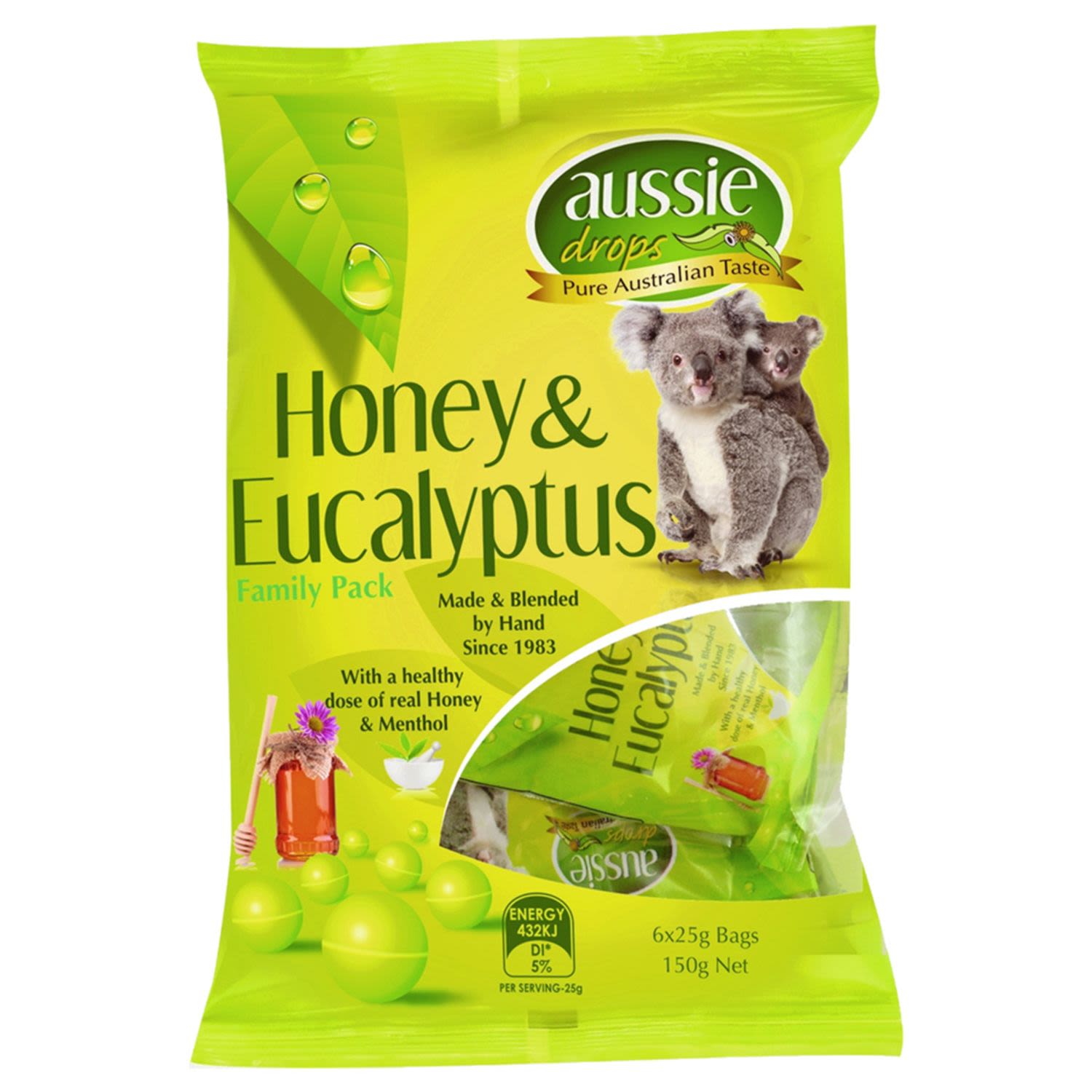 Ctc Aussie Drops Honey & Eucalyptus, 150 Gram