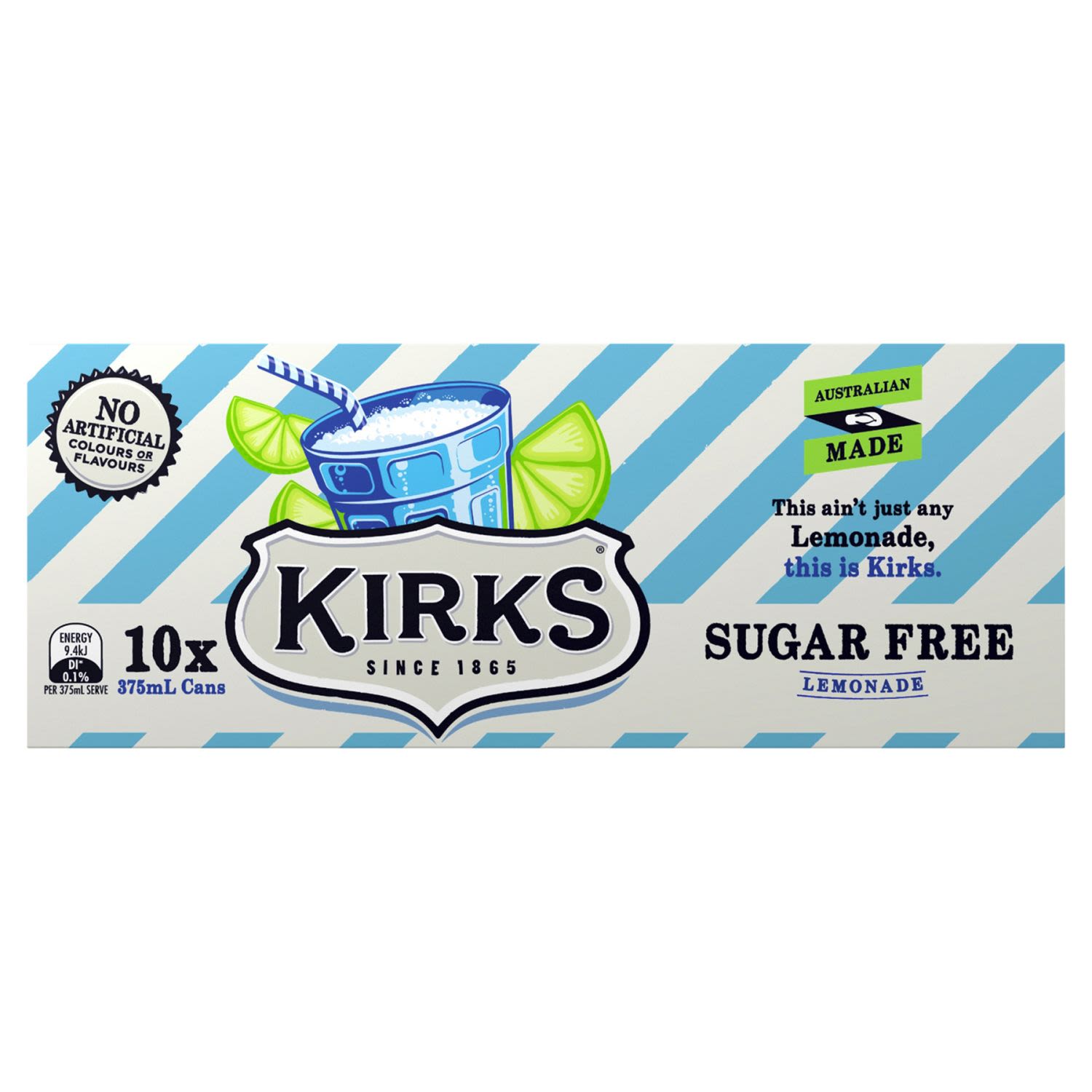 Kirks Lemonade Sugar Free Cans, 10 Each