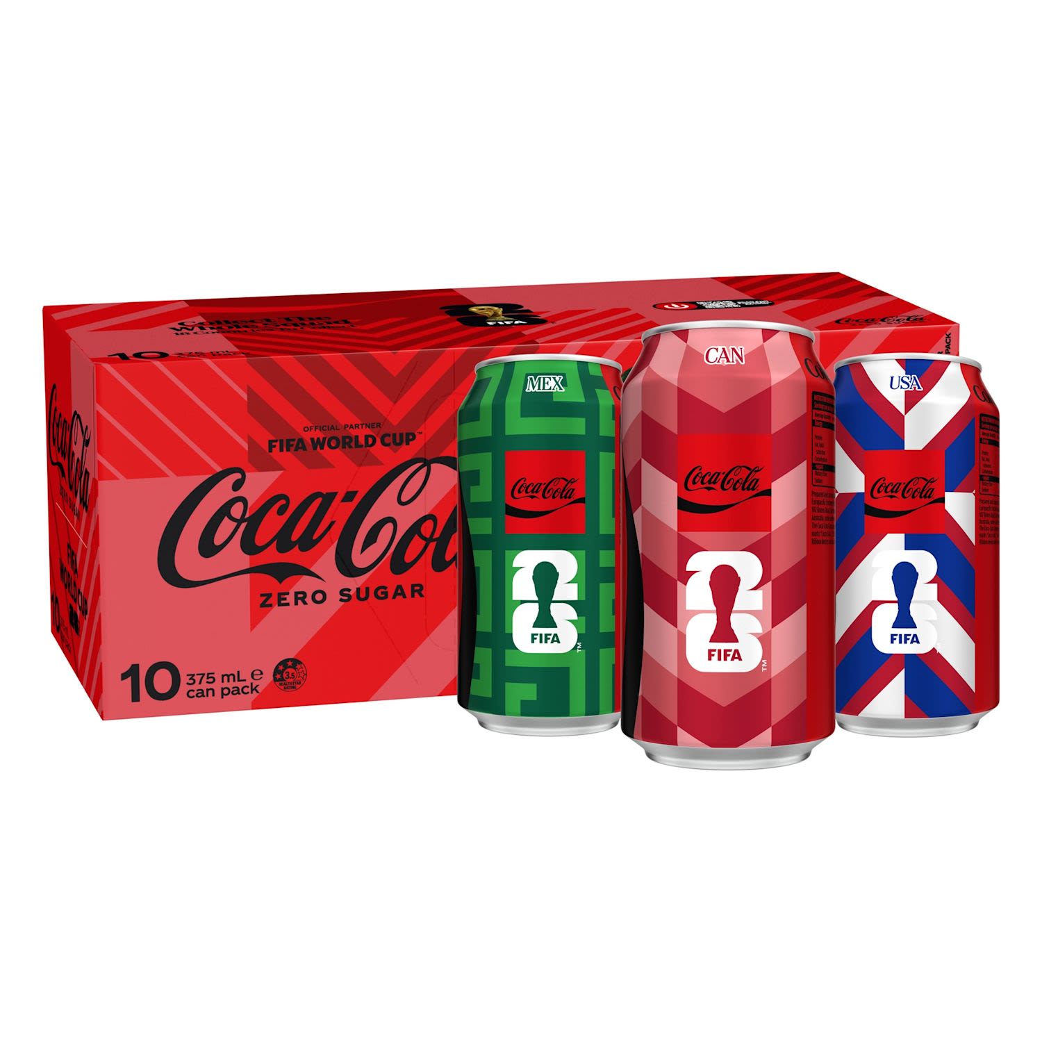 Coca-Cola Zero Sugar Soft Drink Multipack Cans