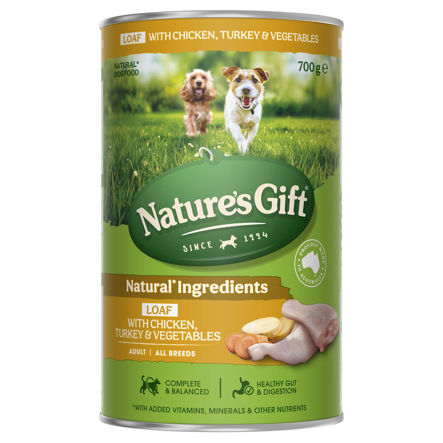 Nature's Gift Loaf Chicken,Turkey & Vegetables Wet Dog Food