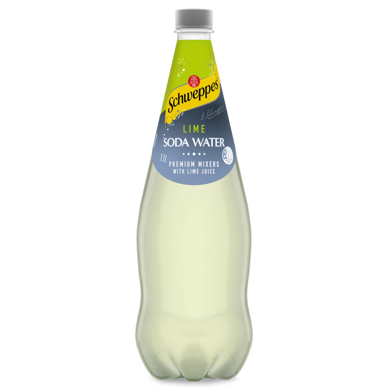 Schweppes Lime Soda Mixer with Lime Juice, 1.1 Litre
