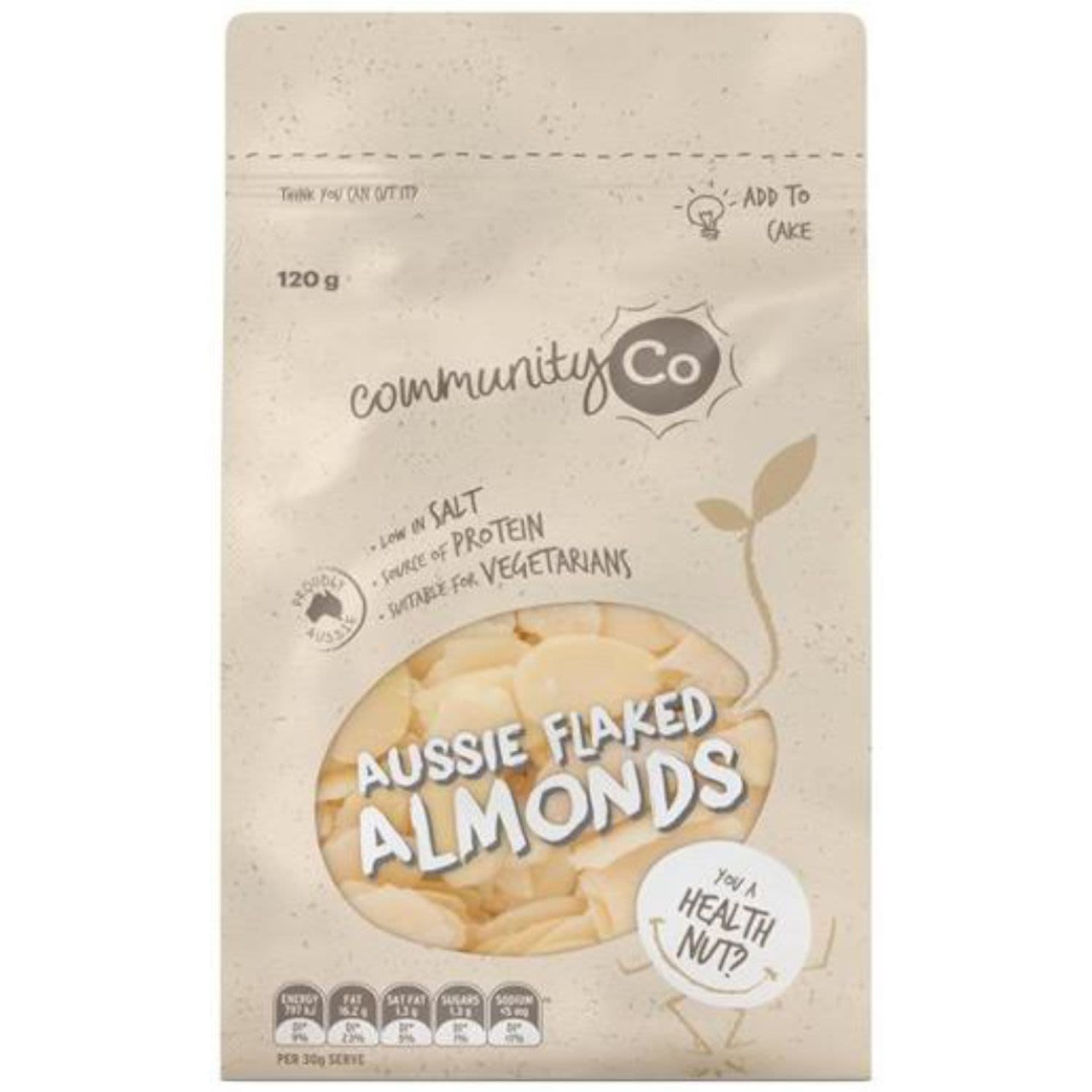 Community Co Almond Flaked, 120 Gram
