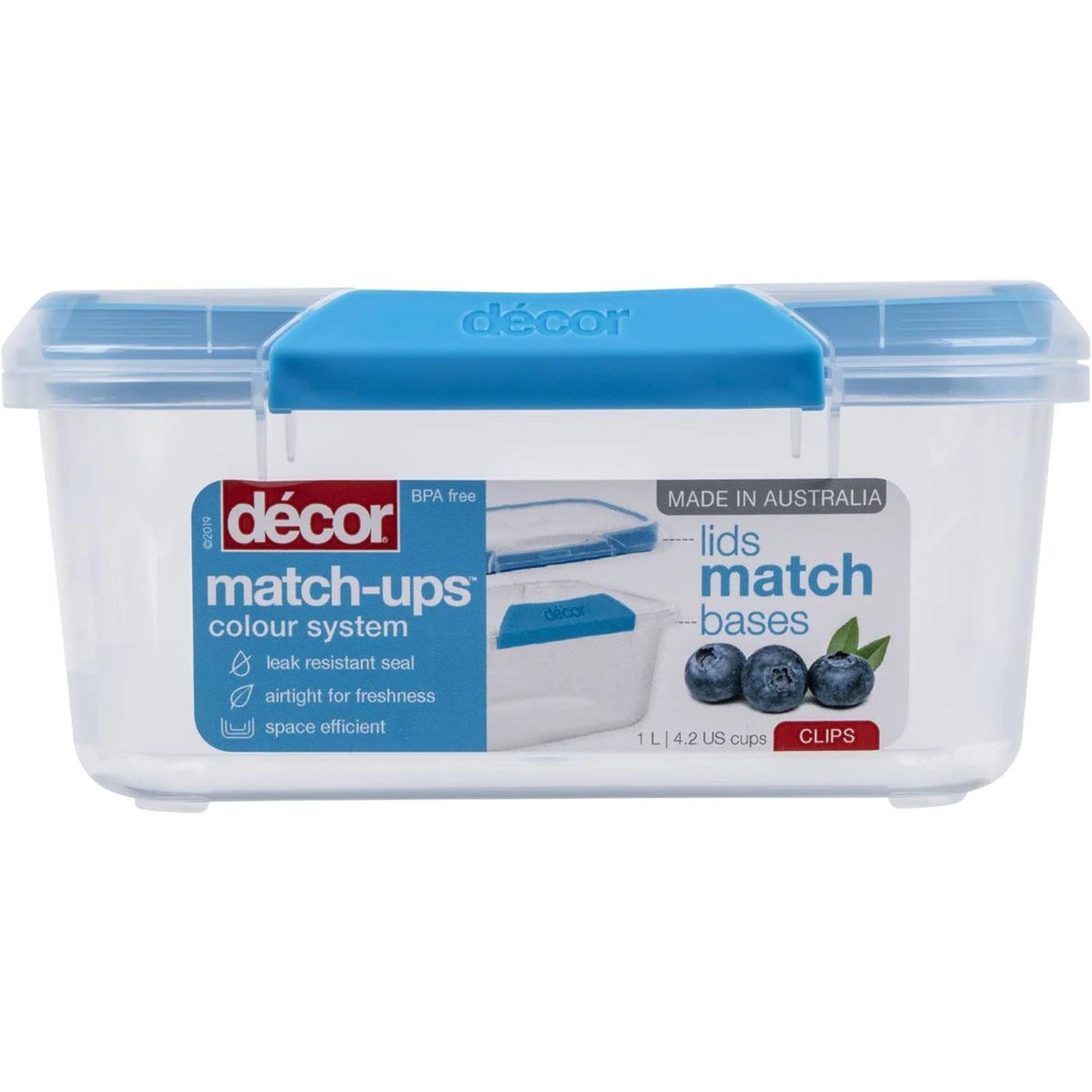 Decor Match-Ups Oblong Container 1L, 1 Each