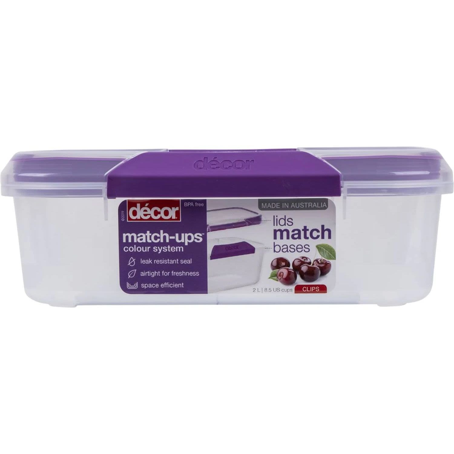 Décor 2L Tellfresh Airtight And Stackable Odular Square Food Storage