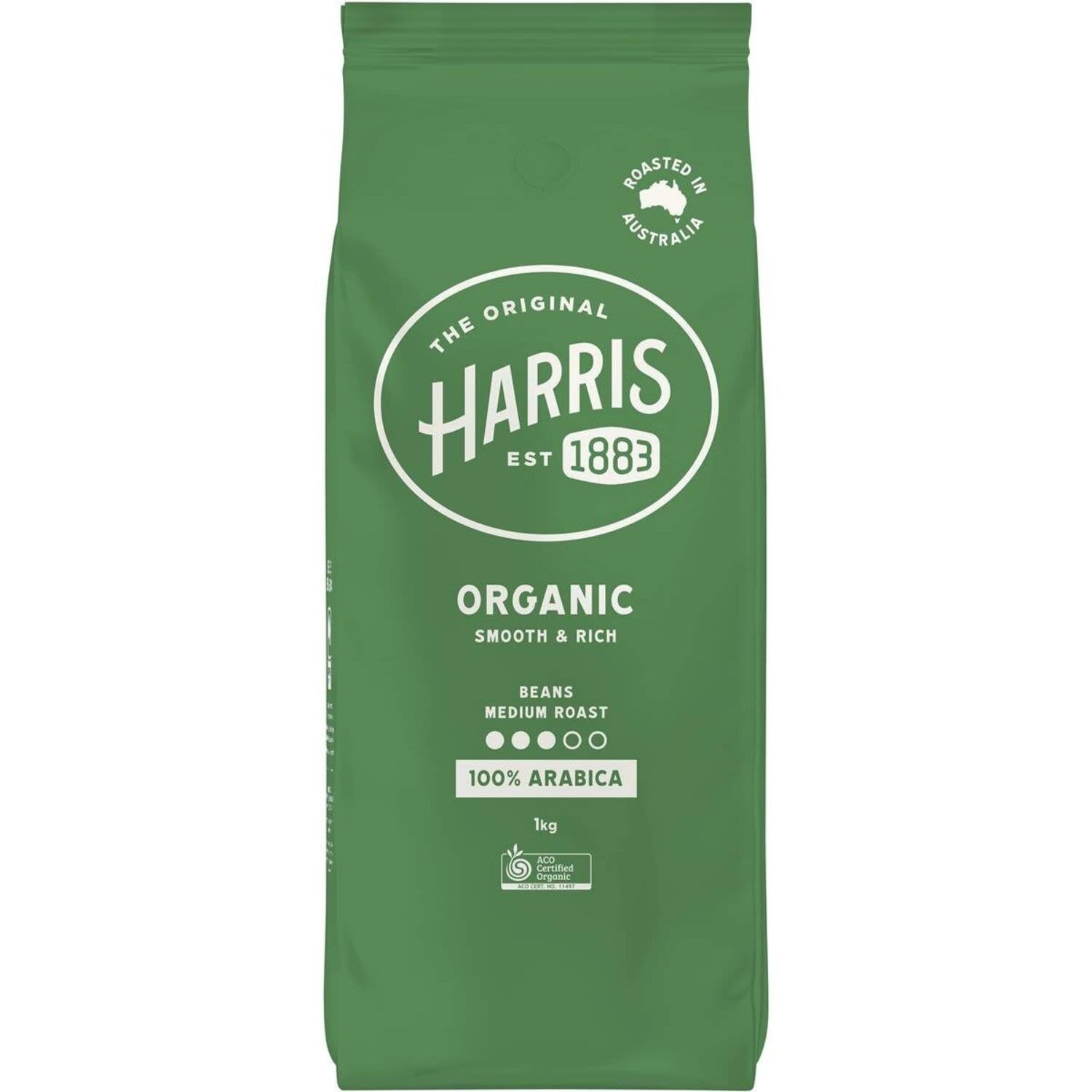 Harris Coffee Beans Organic, 1 Kilogram
