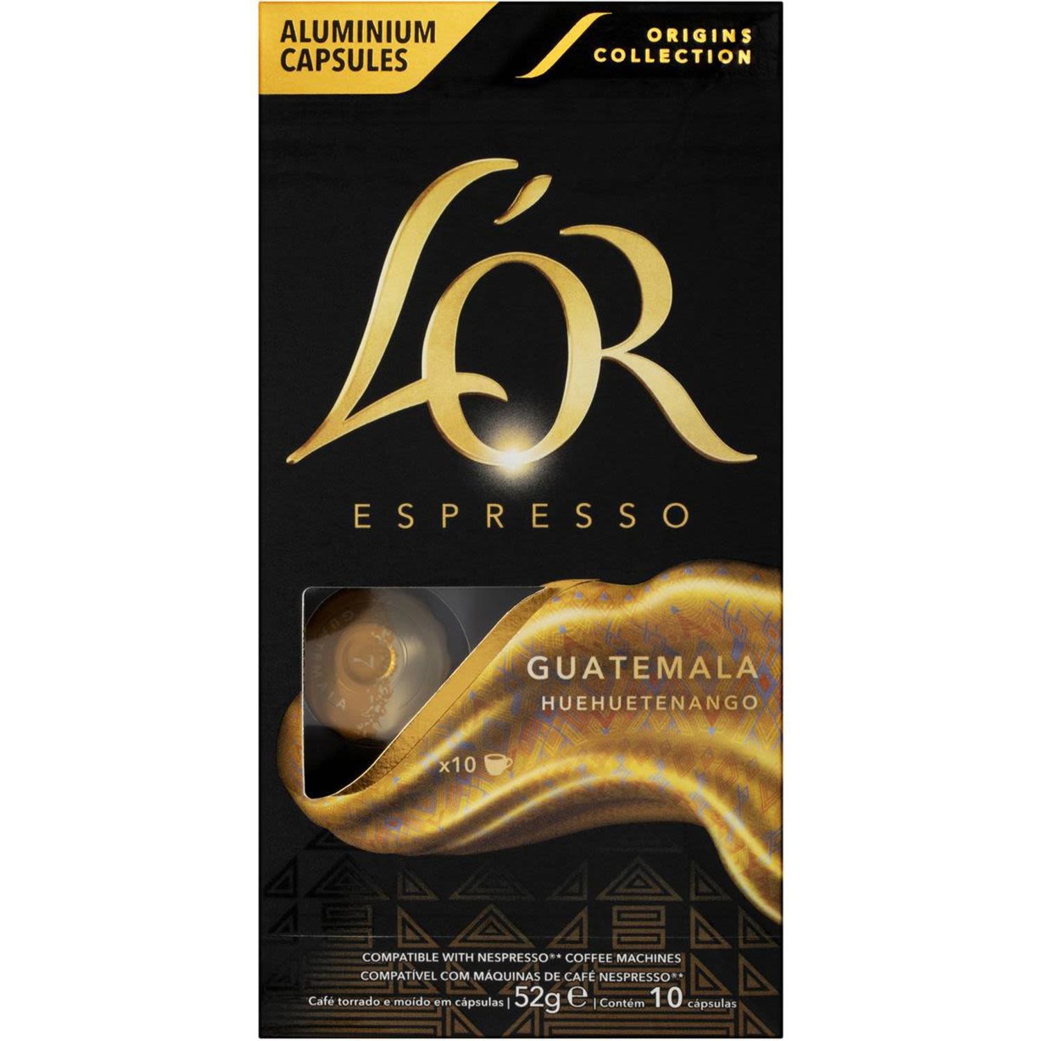 L'OR Espresso Guatemala Huehuetenango Coffee Capsules, 10 Each