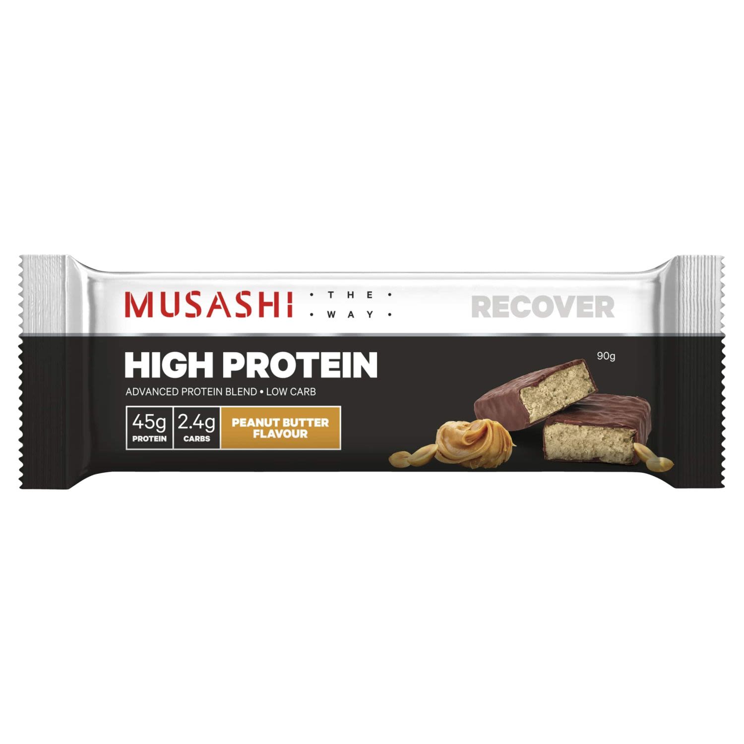 Musashi High Protein Bar Peanut Butter , 90 Gram