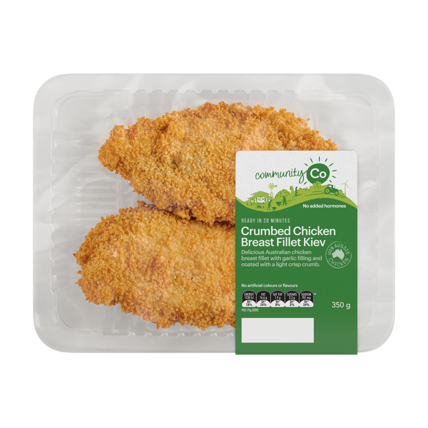Community Co Crumbed Chicken Kiev, 350 Gram