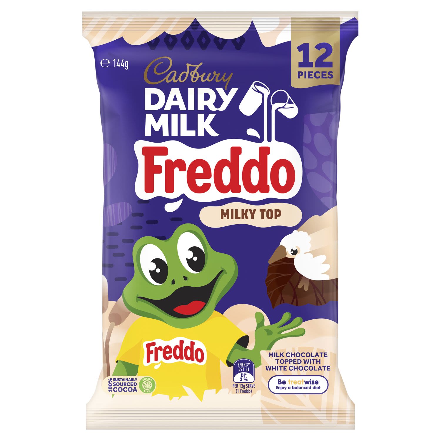 Cadbury Dairy Milk Freddo Milky Top Sharepack, 12 Each