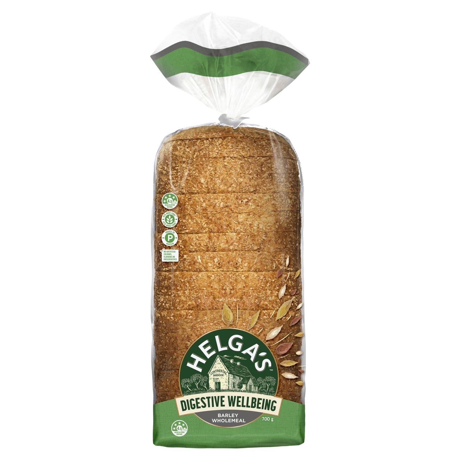 Helga's Digestive Wellbeing Barley Wholemeal Loaf, 700 Gram