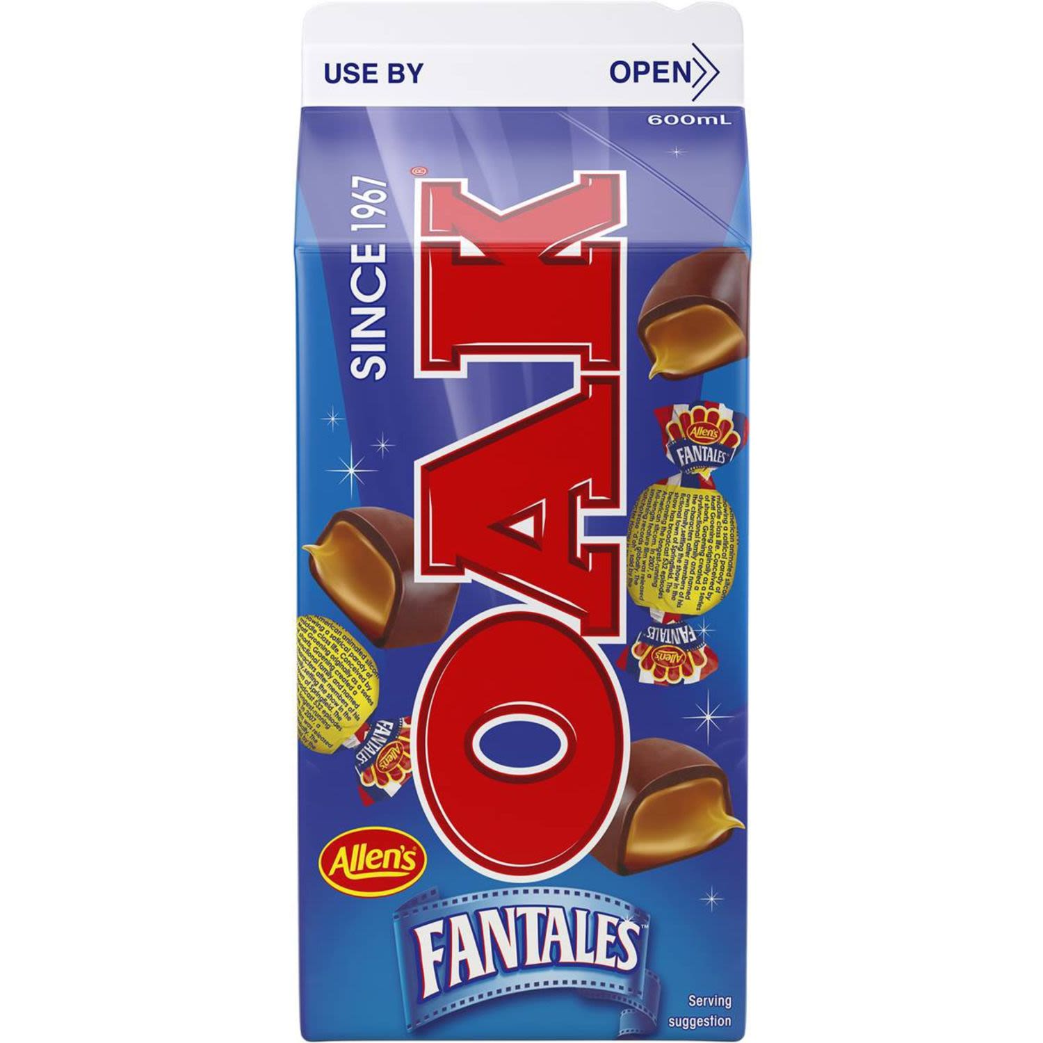OAK Allen's Fantales Flavoured Milk, 600 Millilitre