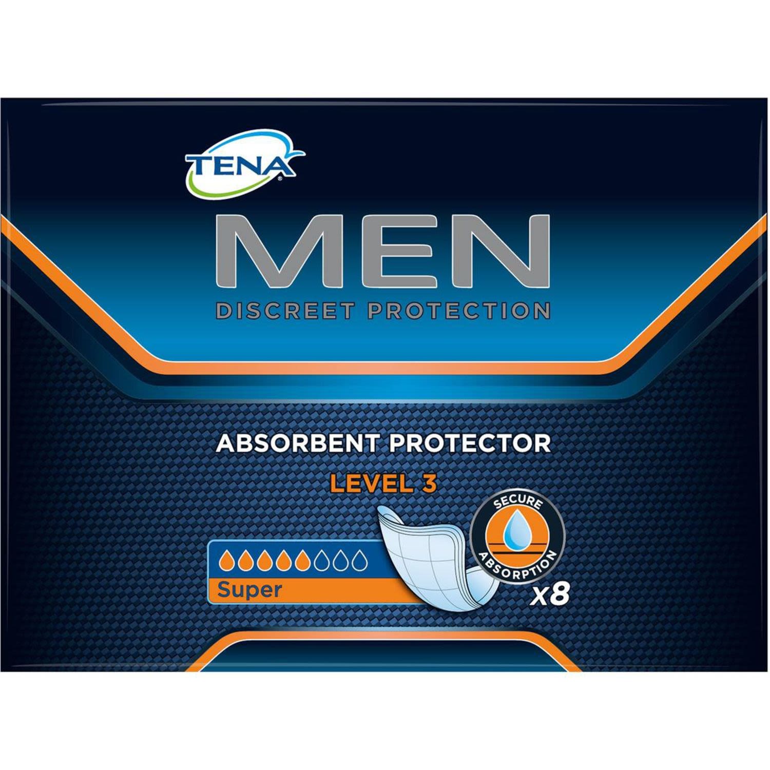 Tena Men Absorbent Protector Level 3, 8 Each