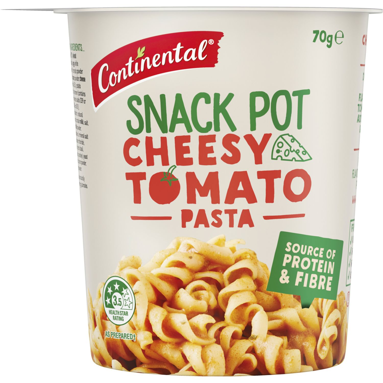 Continental Snack Pot Cheesy Tomato, 70 Gram