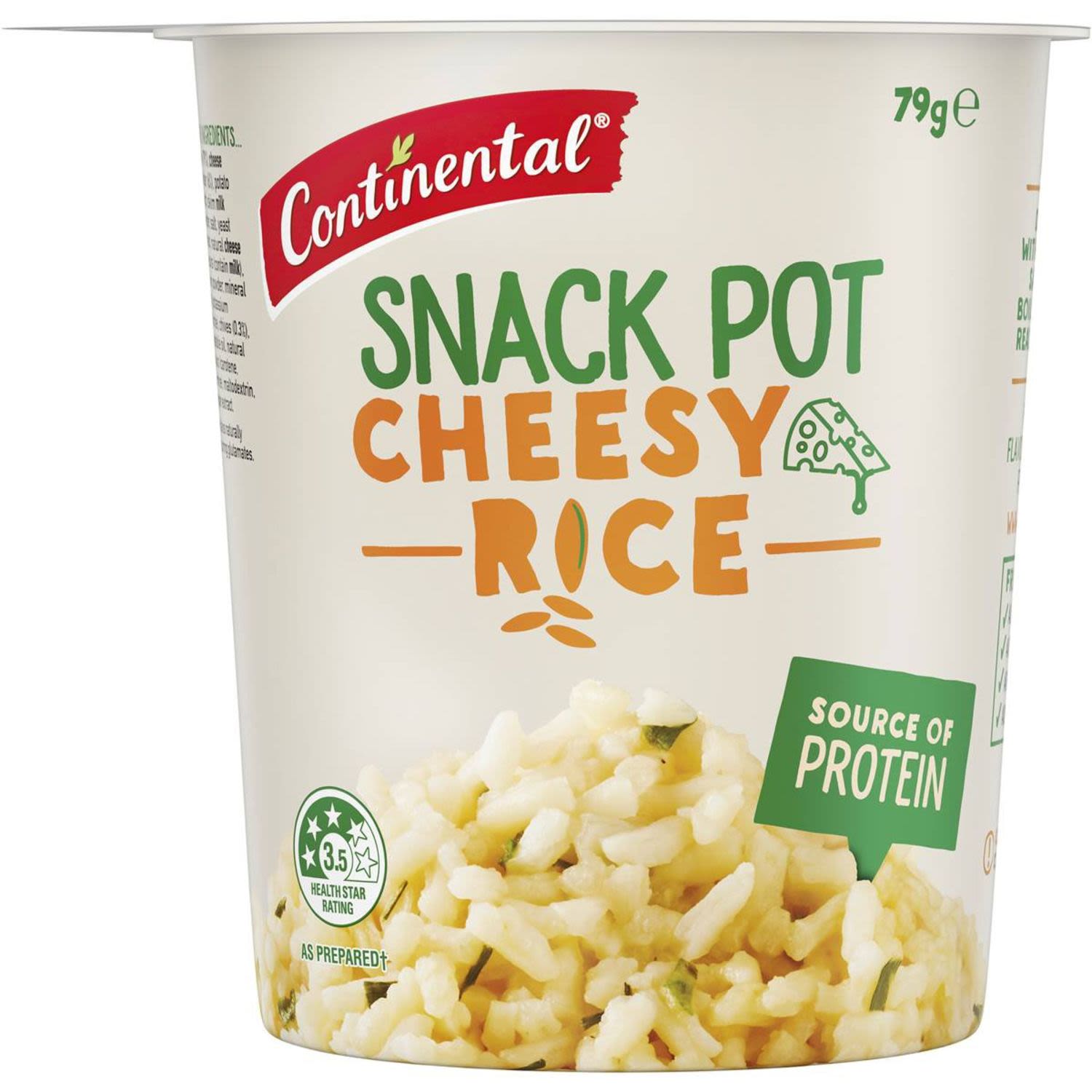 Continental Snack Pot Cheesy Rice, 79 Gram
