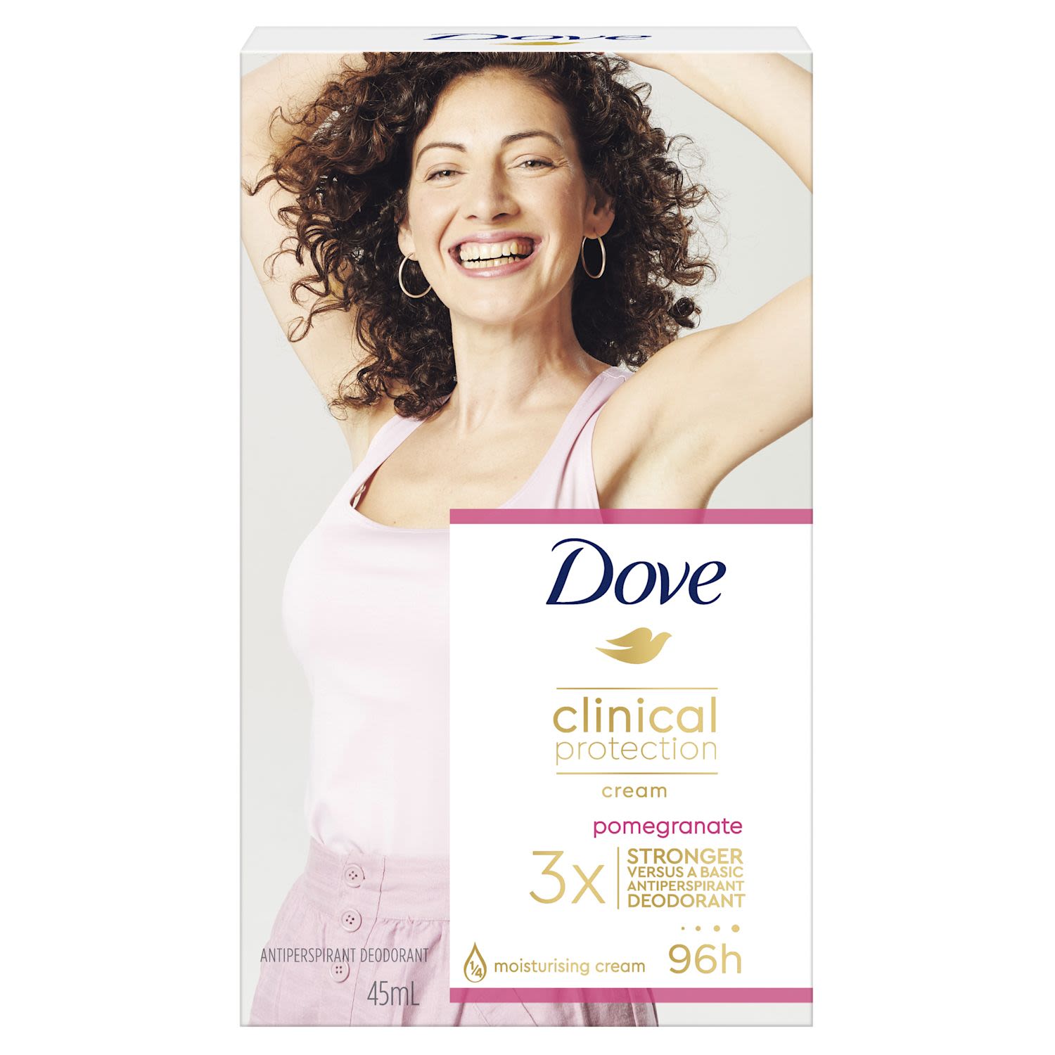 Dove Clinical Antiperspirant Cream Pomegranate, 45 Millilitre