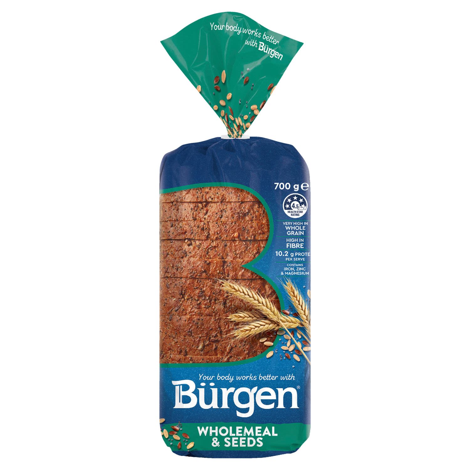 Burgen Wholemeal & Seeds, 700 Gram