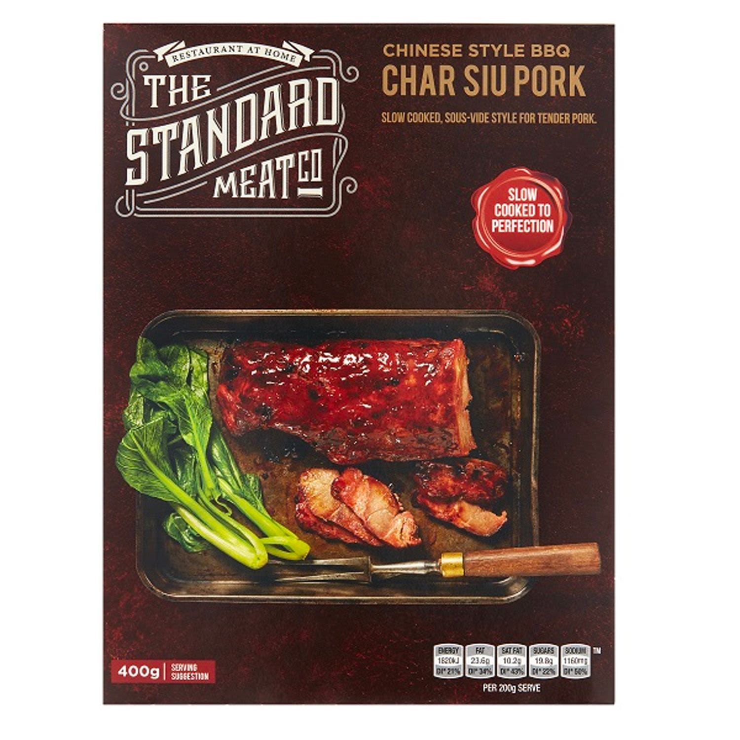 The Standard Meat Co Chinese Style Cha Siu Pork, 400 Gram