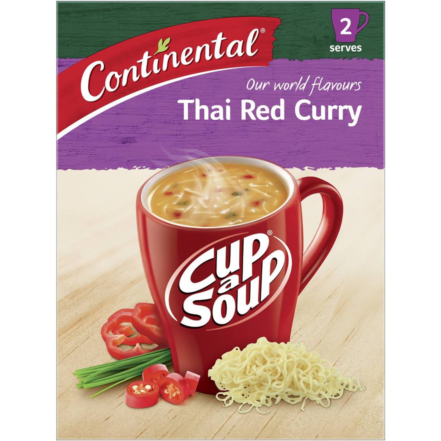 Continental Cup A Soup Asian Thai Red Curry, 2 Each