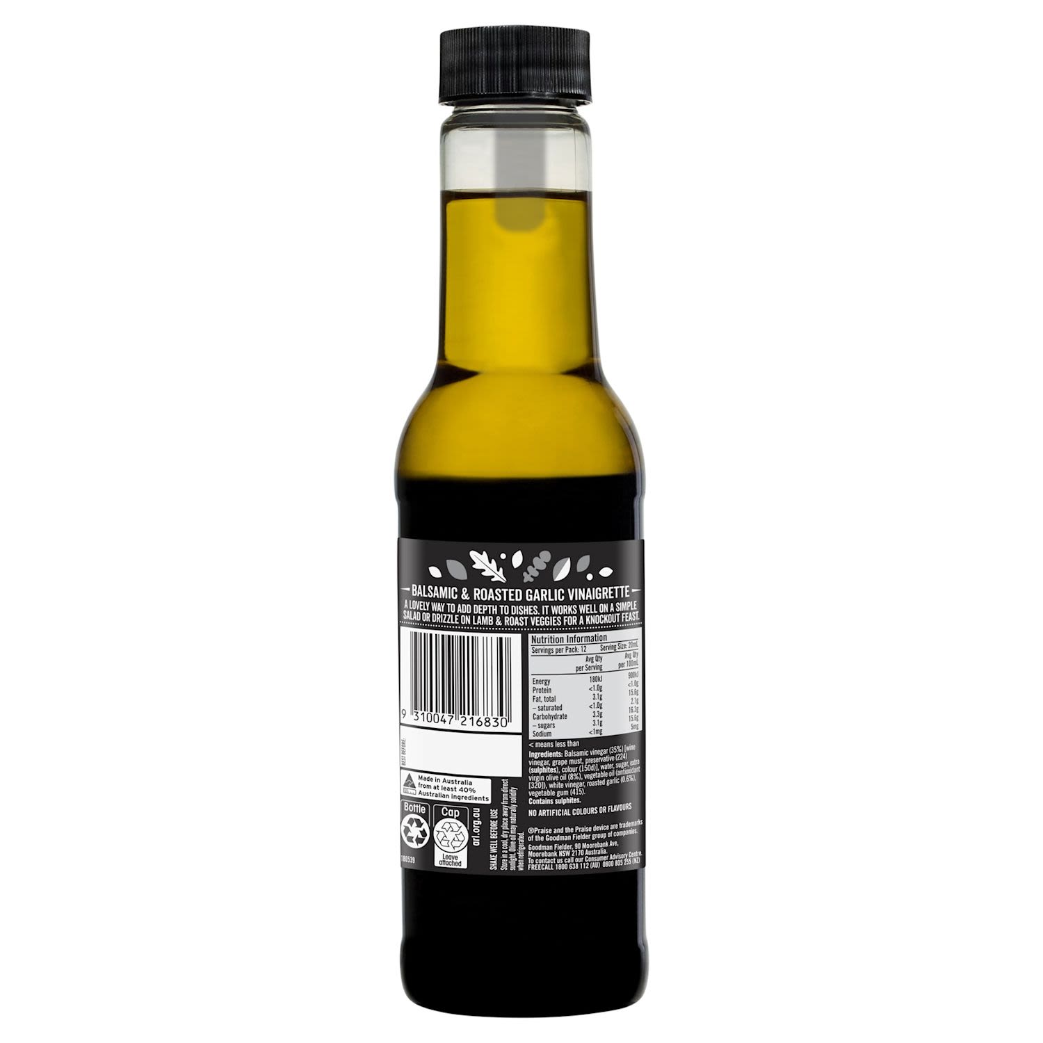 Praise Deli Style Balsamic & Roasted Garlic