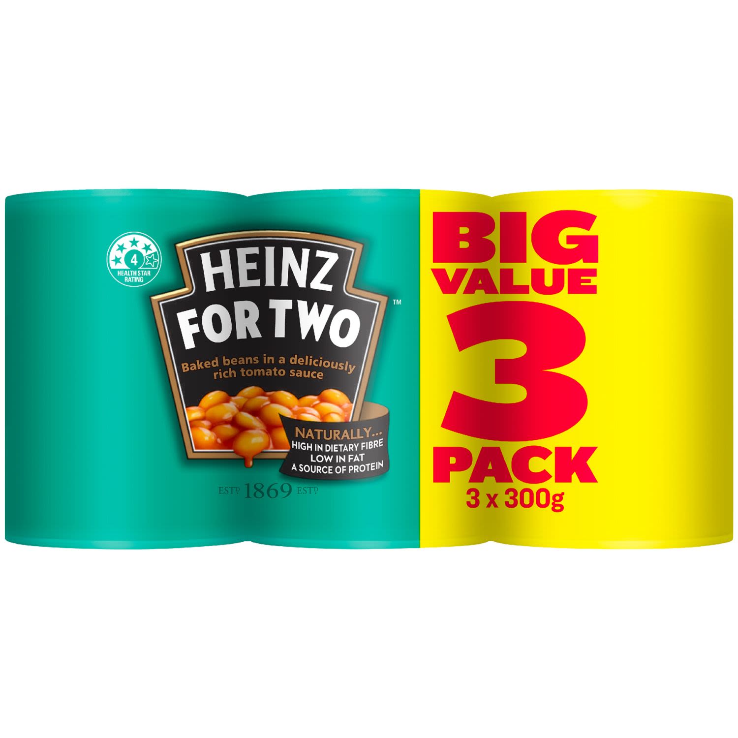Heinz Beanz The One for Two Multipack, 3 Each