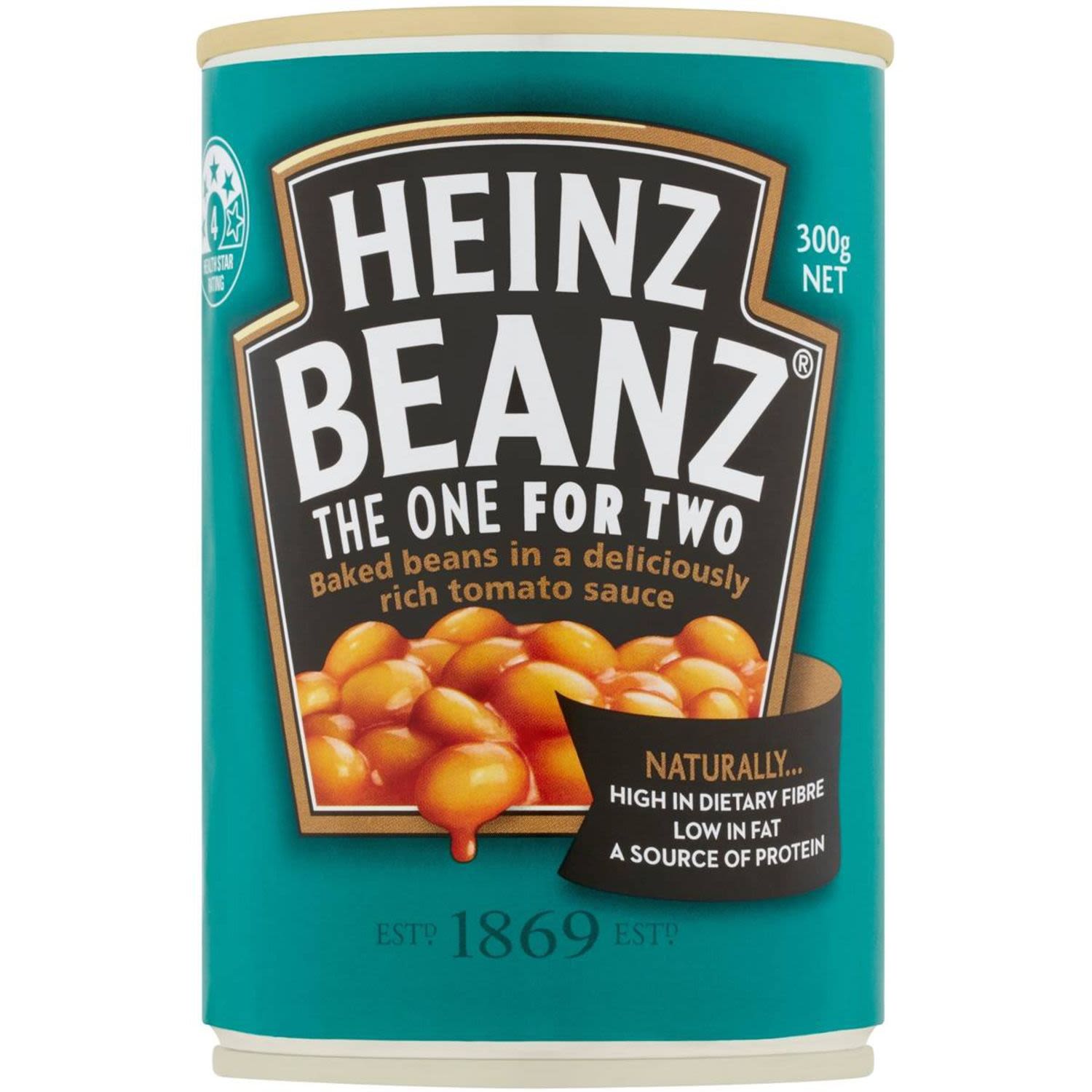 Heinz Baked Beans Tomato Sauce, 300 Gram