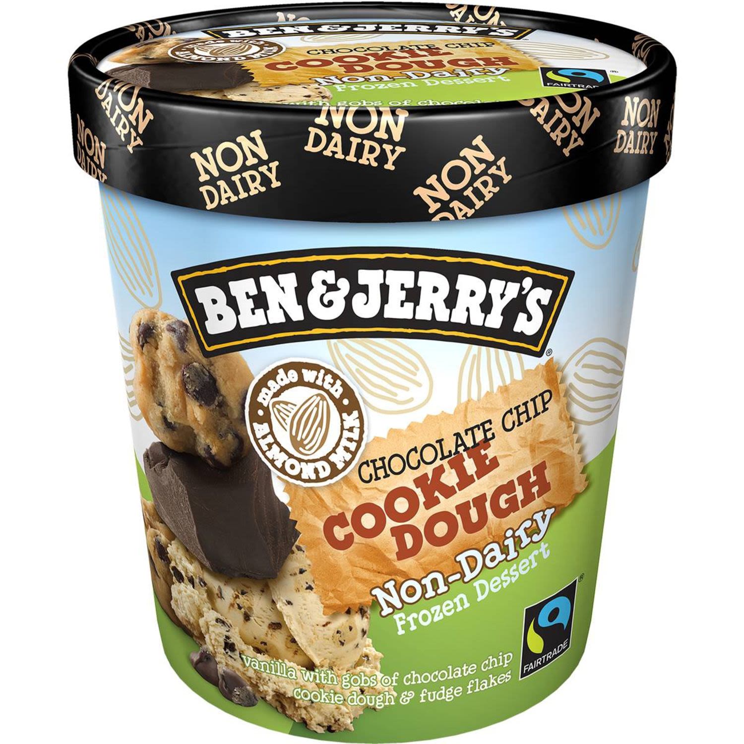 Ben & Jerry's Non Dairy Choc Chip Cookie Dough Ice Cream, 458 Millilitre