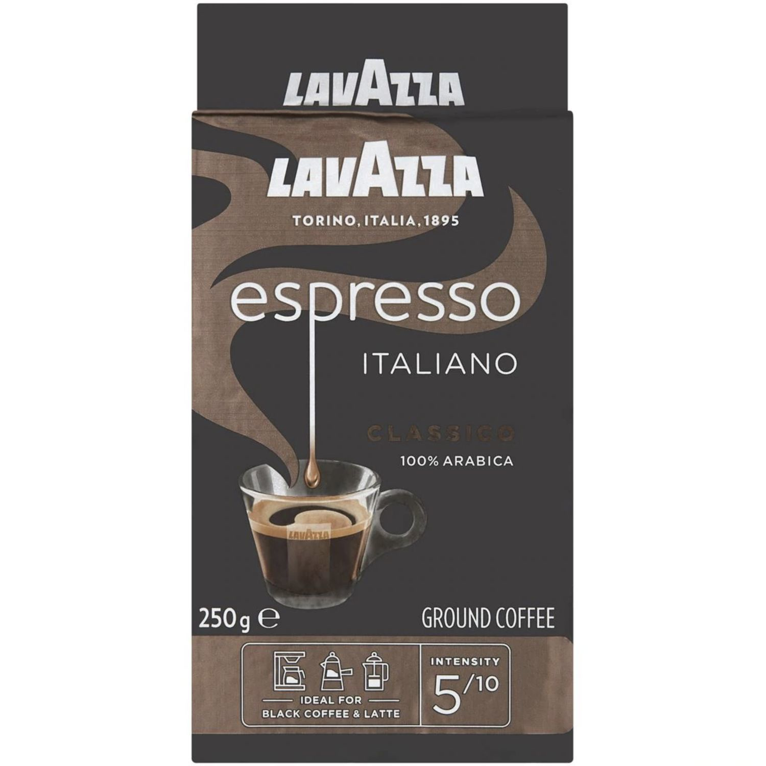 Lavazza Espresso Italiano Classico Ground Coffee, 250 Gram