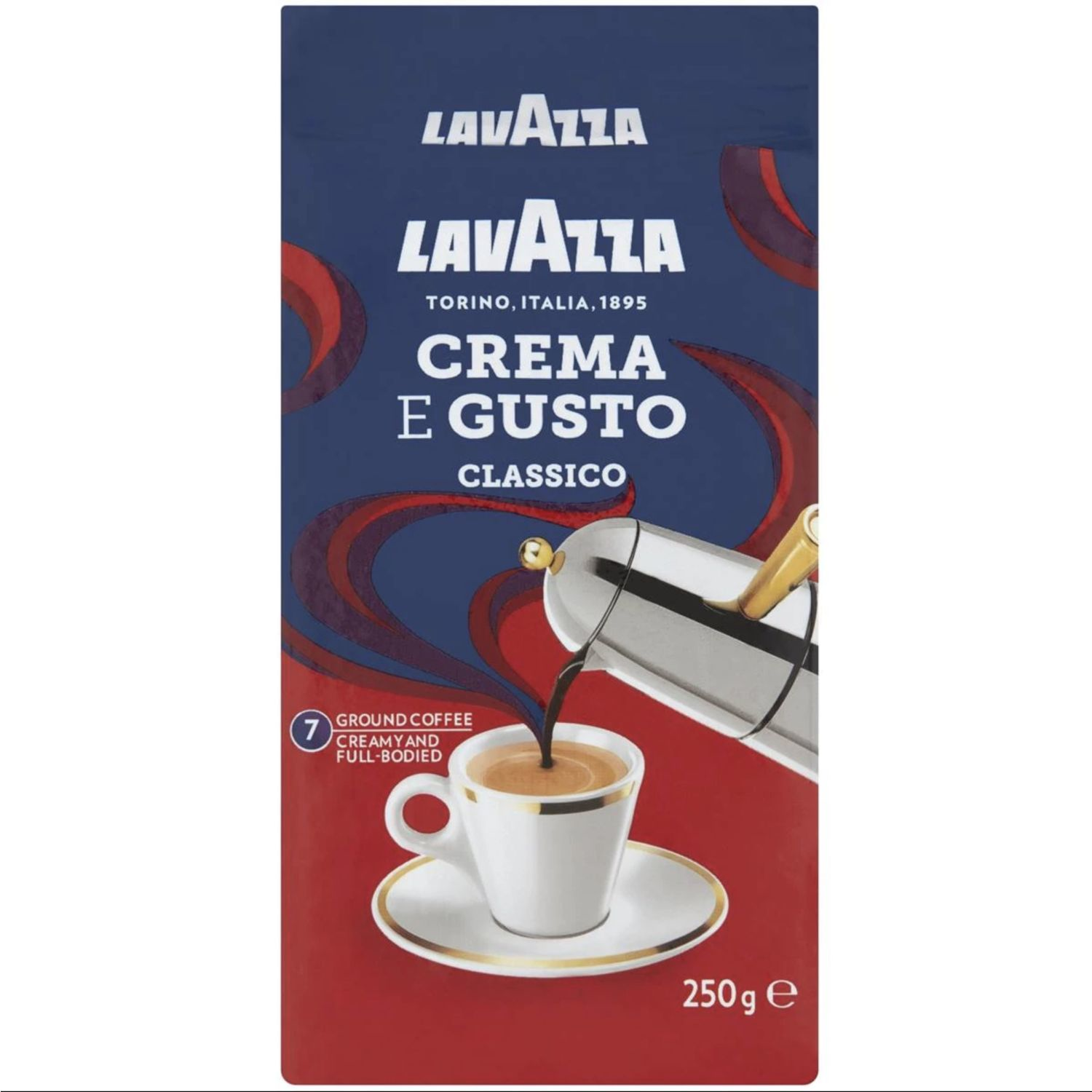 Lavazza Crema E Gusto Classico Ground Coffee, 250 Gram