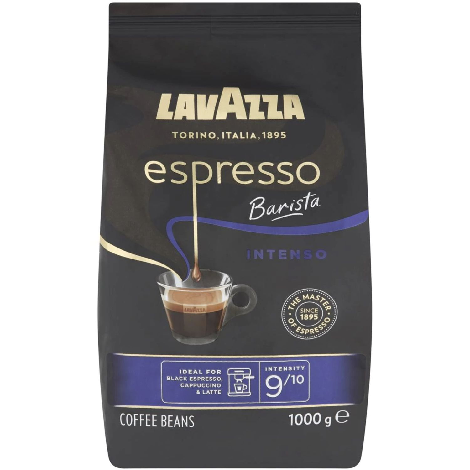 Lavazza Espresso Barista Intenso Coffee Beans, 1 Kilogram