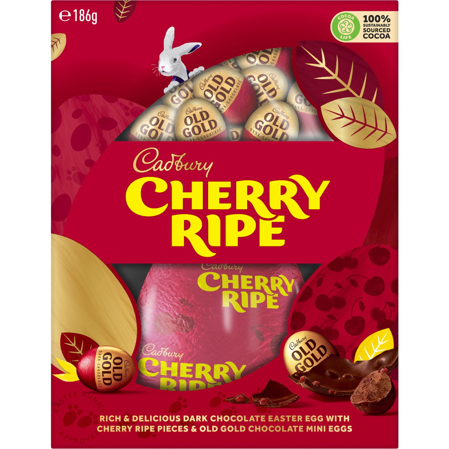 Cadbury Cherry Ripe Gift Box, 186 Gram