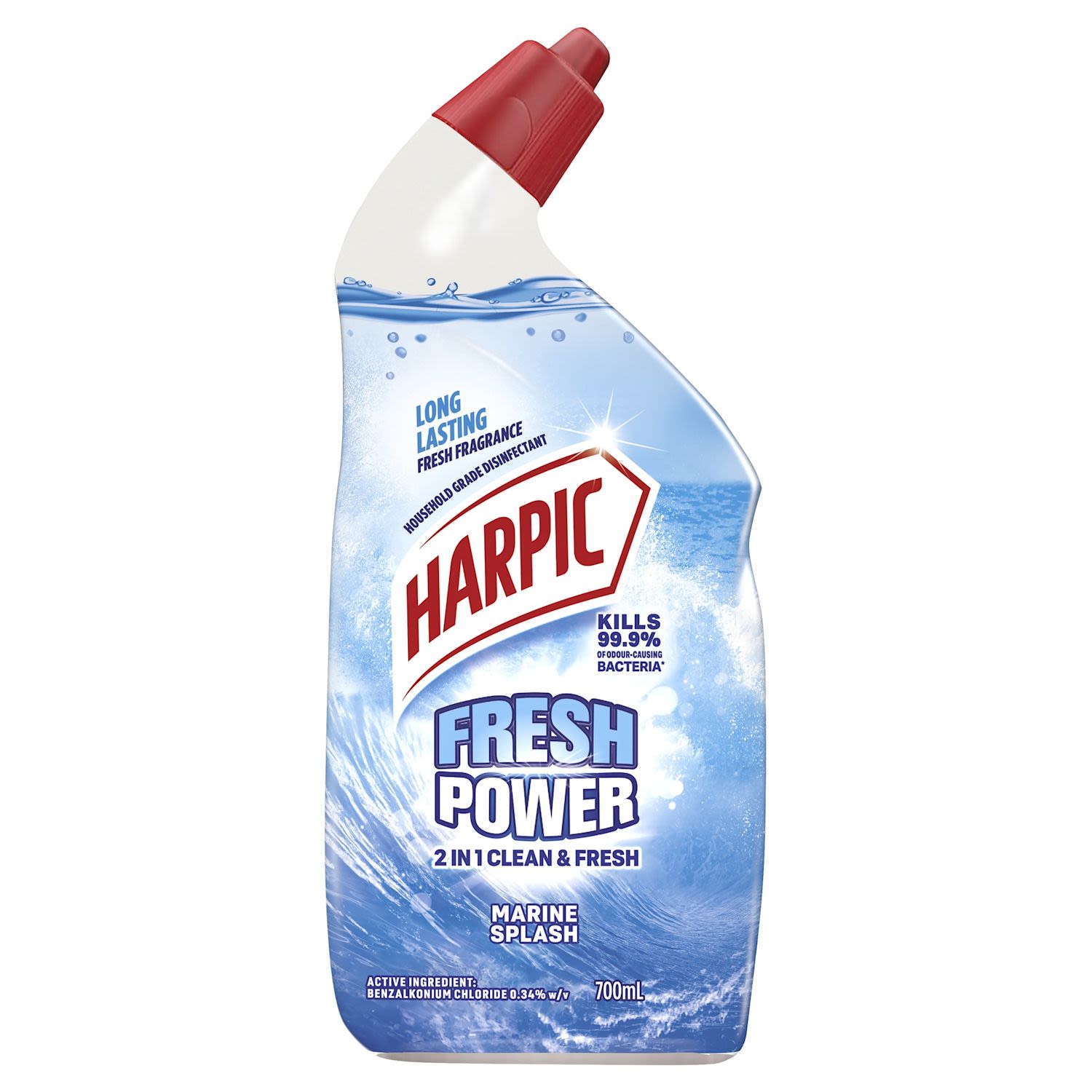 Harpic Fresh Power Toilet Cleaner Marine Splash