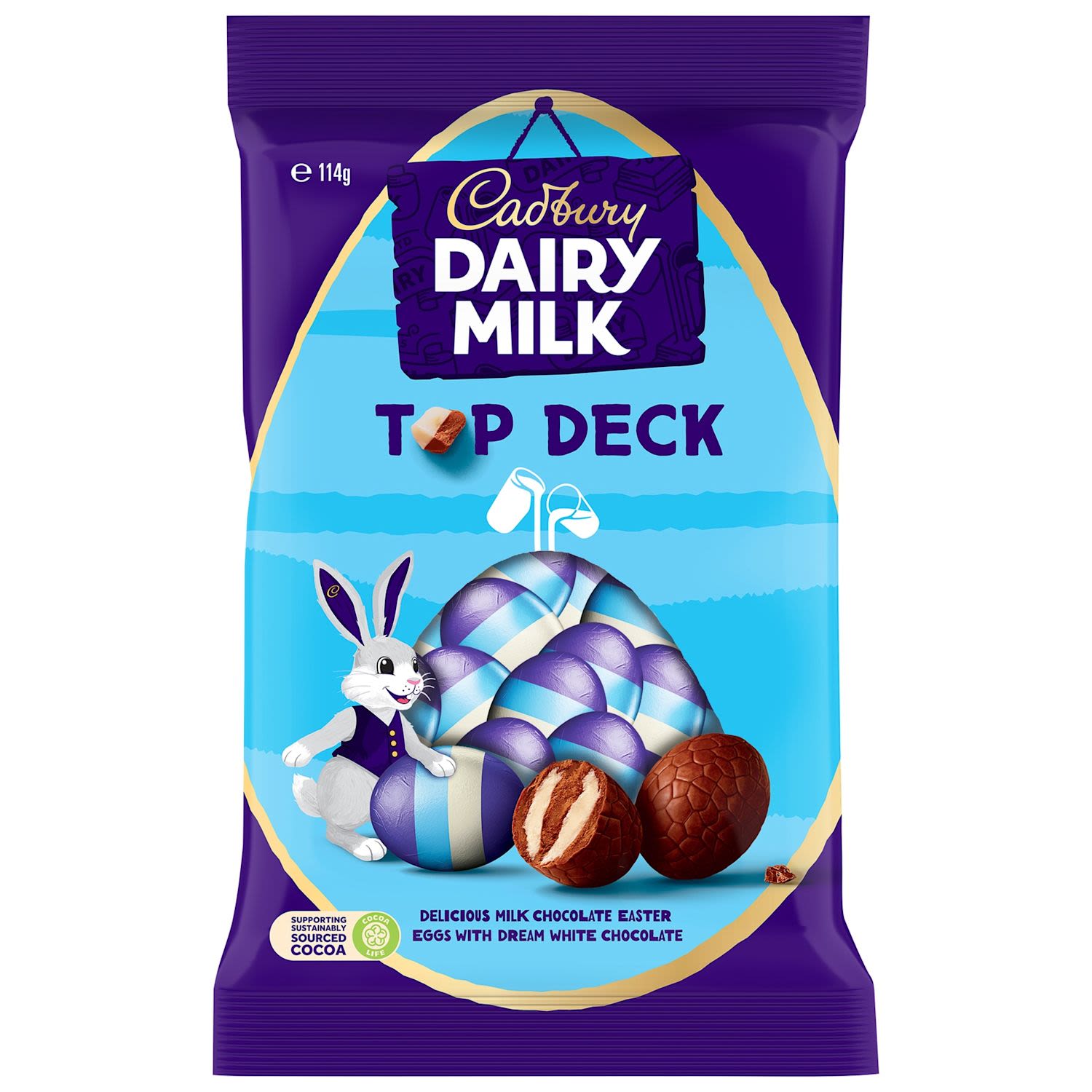 Cadbury Dairy Milk Top Deck Egg Bag