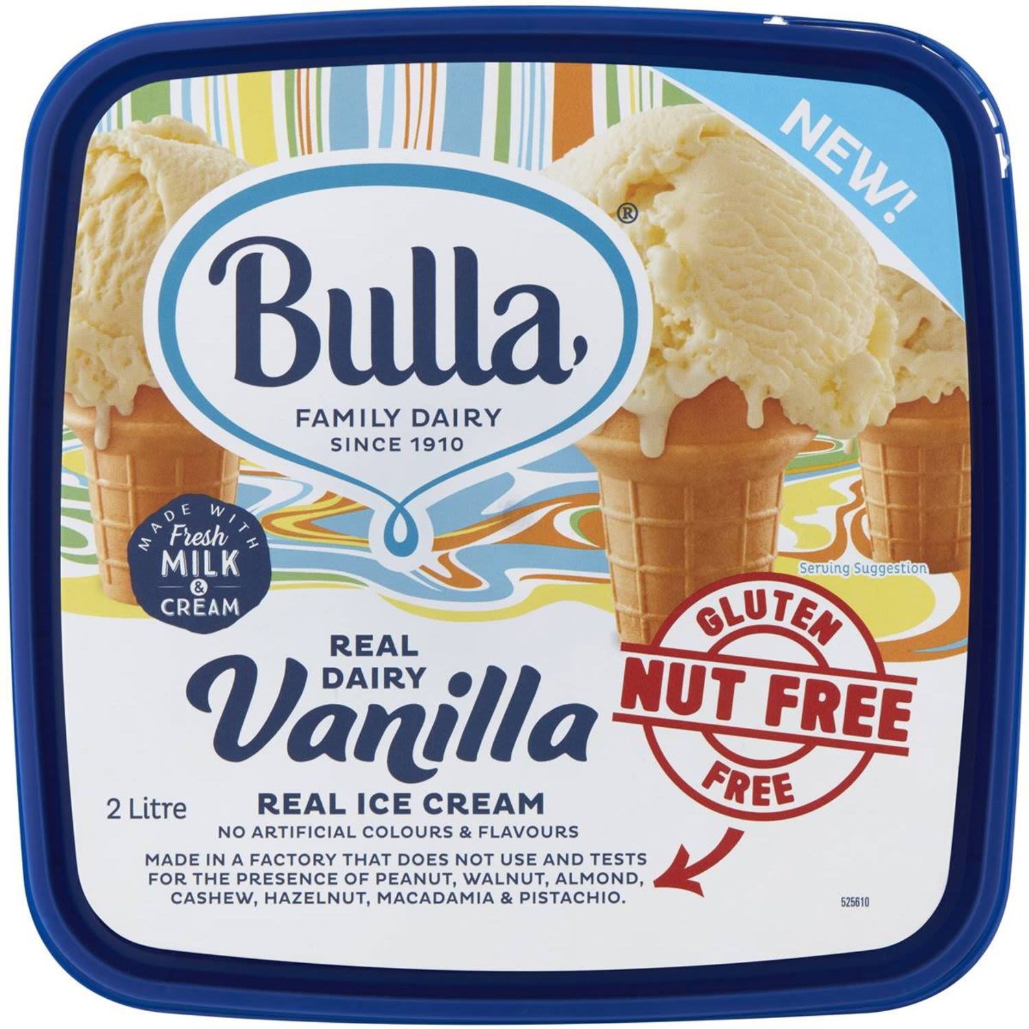 Bulla Real Dairy Nut Free, 2 Litre