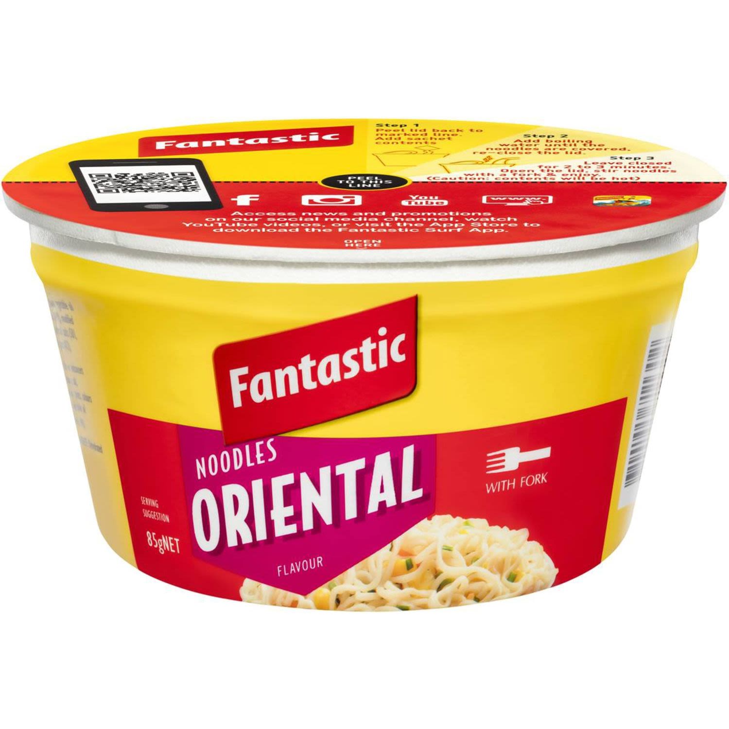 Fantastic Oriental Noodle Bowl, 85 Gram