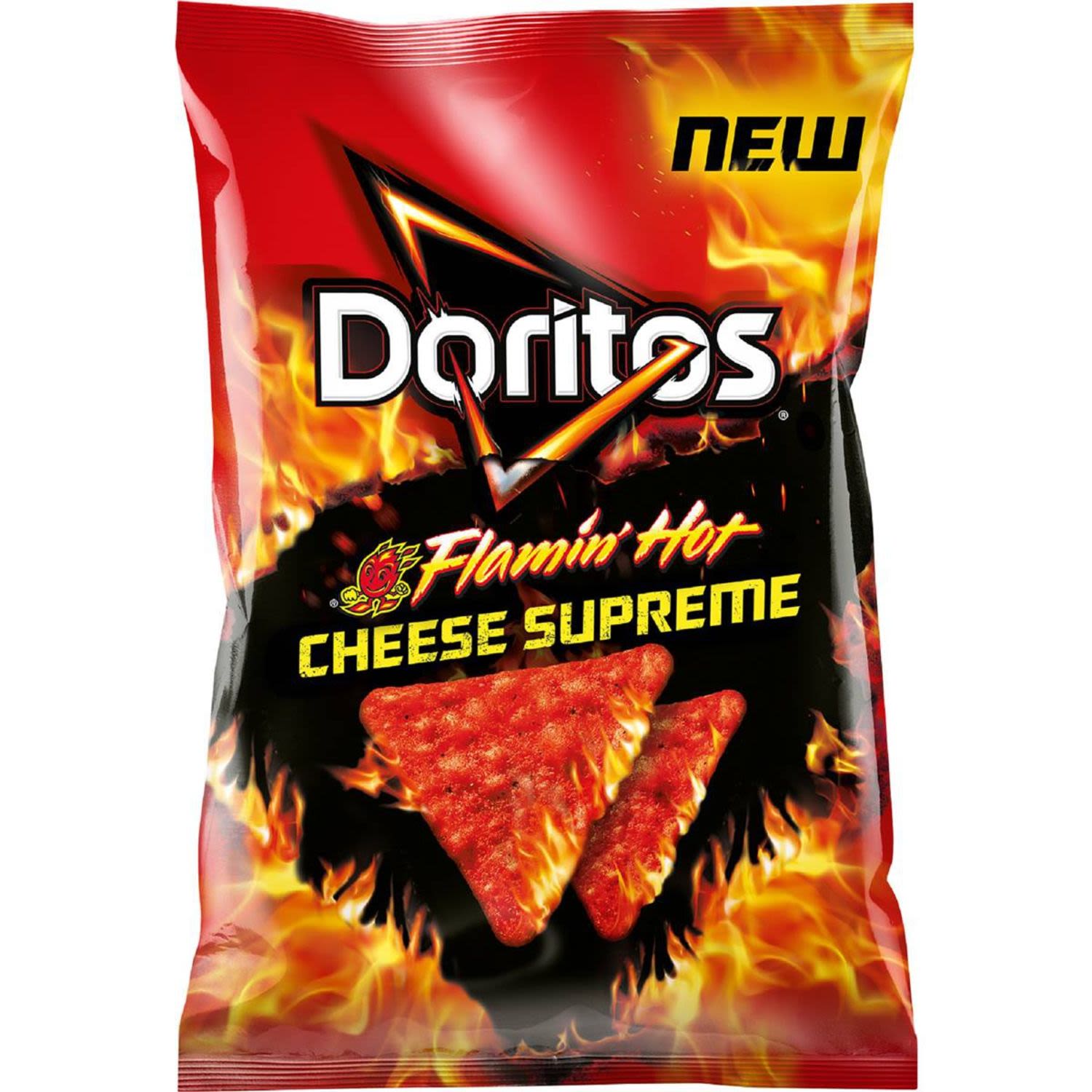 Doritos Cheese Supreme Flaming Hot, 150 Gram