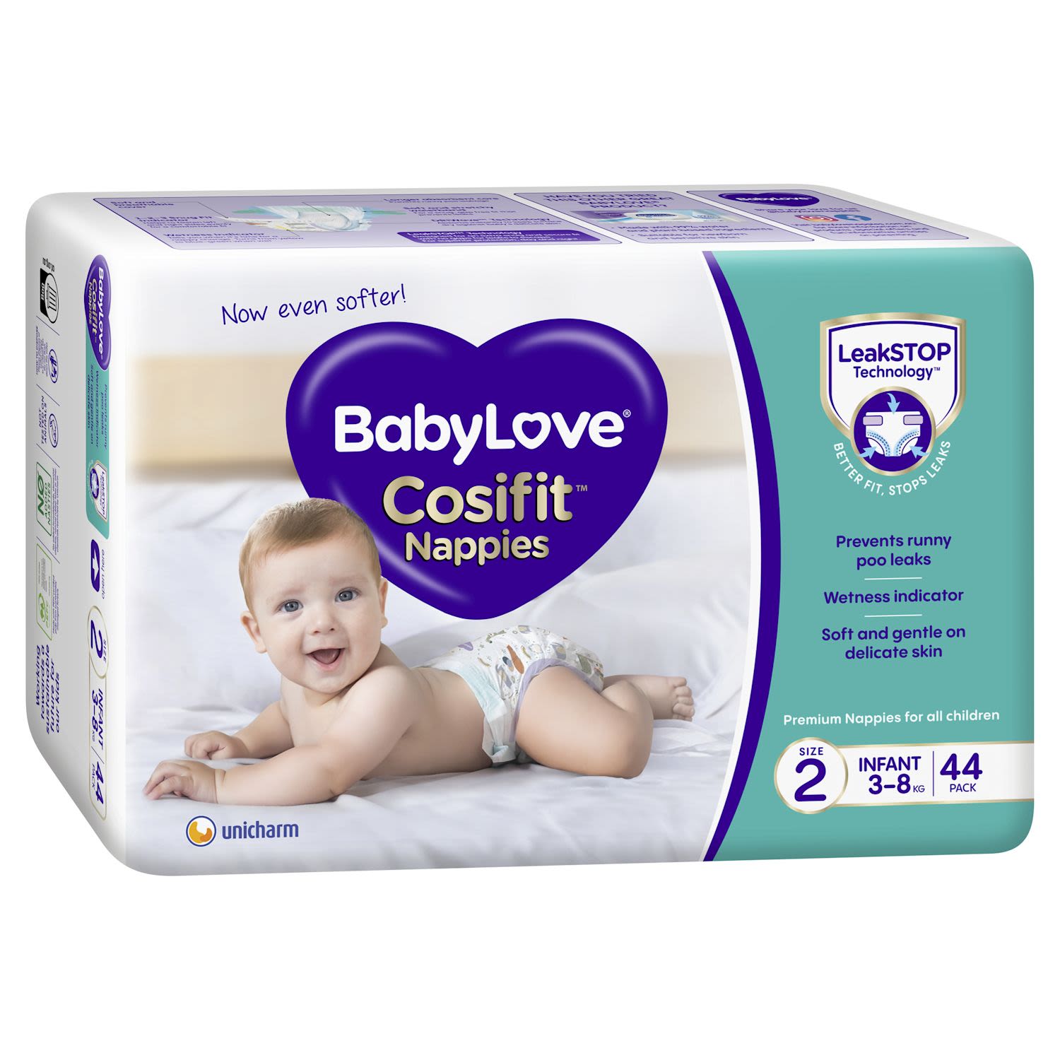 BabyLove Cosifit Bulk Nappies Infant, 44 Each