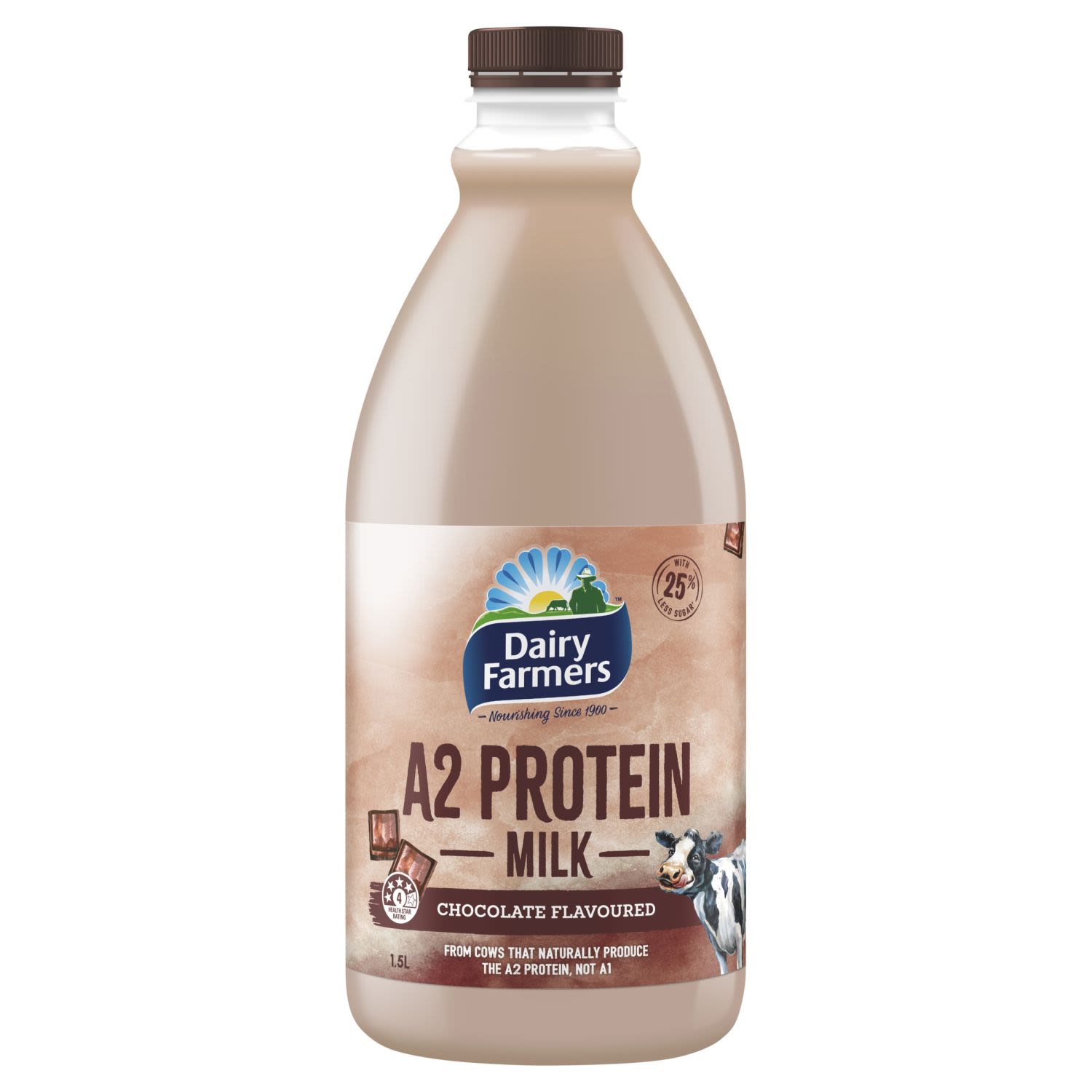 Dairy Farmers A2 Protein Chocolate Flavoured Milk, 1.5 Litre